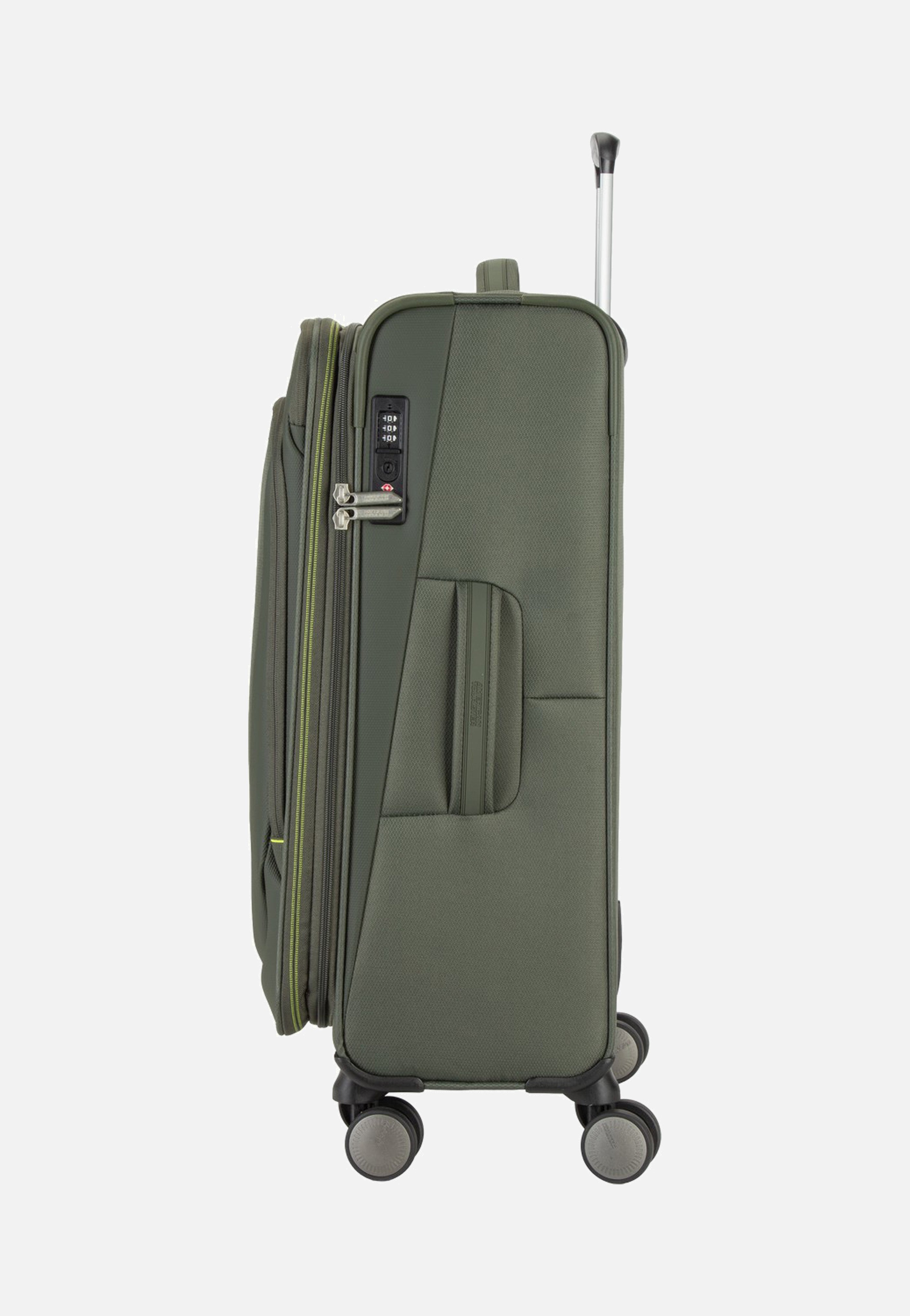 American Tourister Wanderlite Spinner M Exp Dark Khaki Koffer