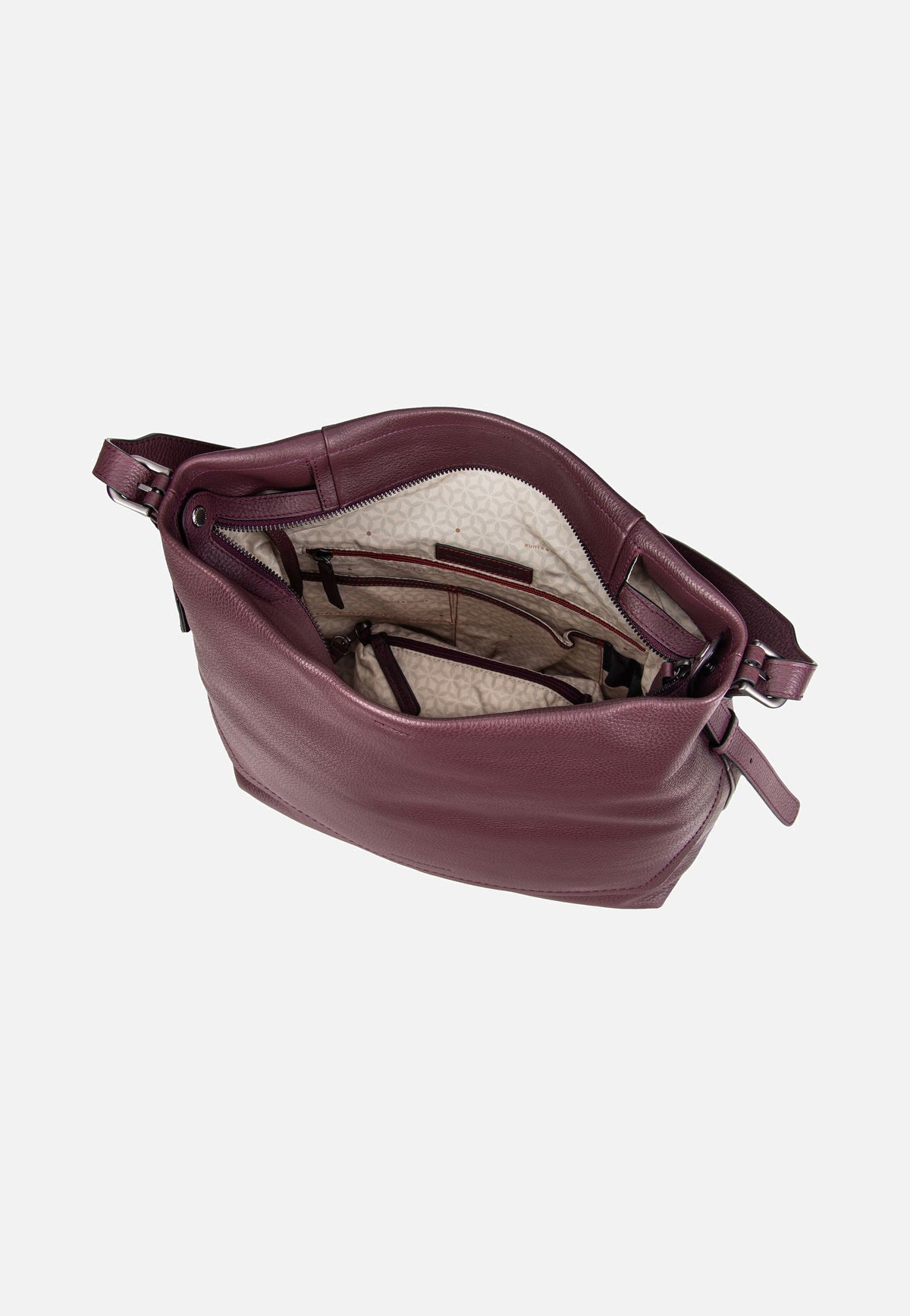 aunts & uncles Ally Merlot Hobo Bag