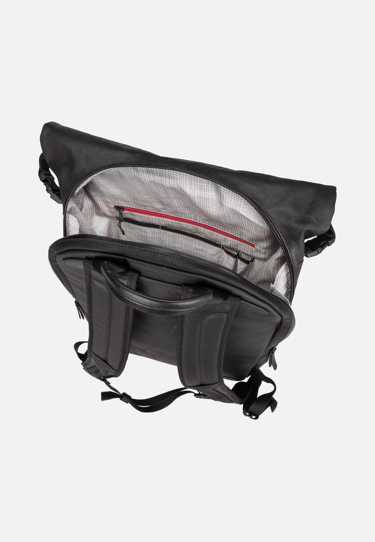aunts & uncles Matsuyama Black Rolltop Rucksack