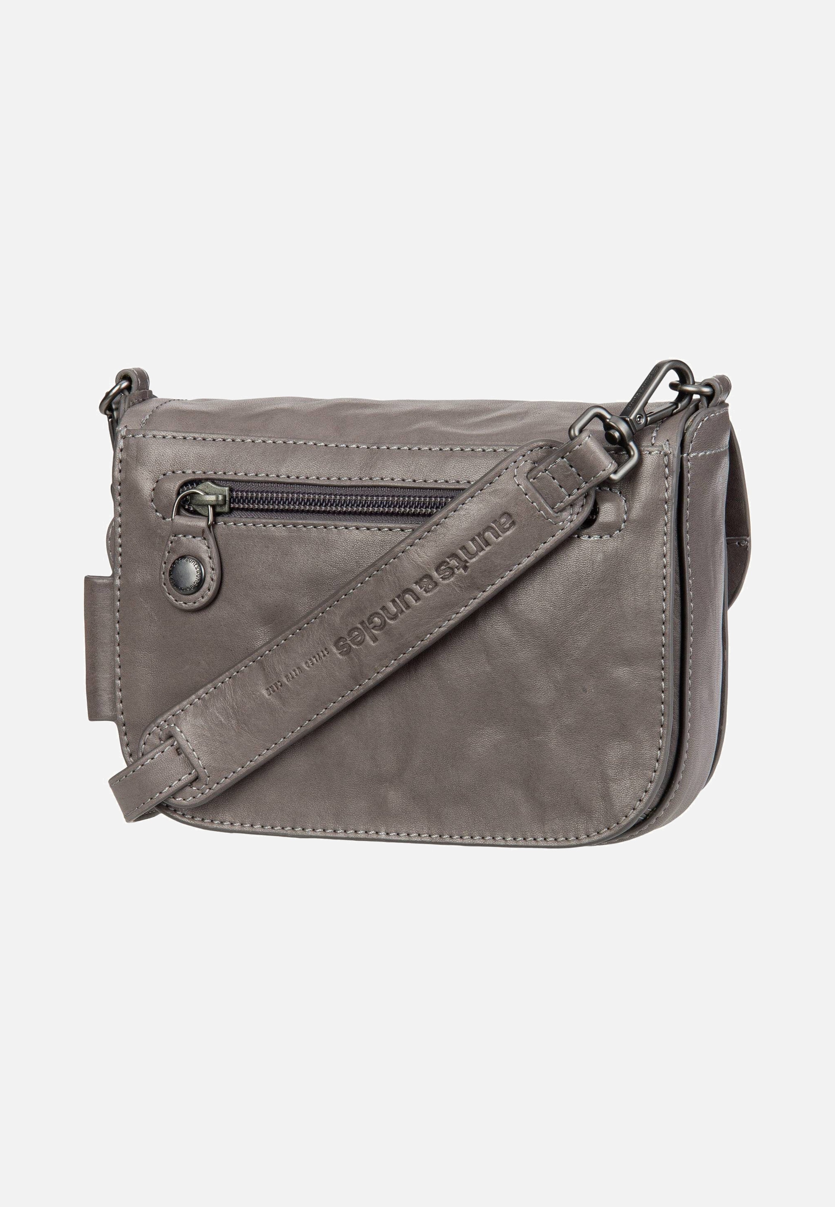 aunts & uncles Mrs. Waffle Oyster Grey Saddle Bag