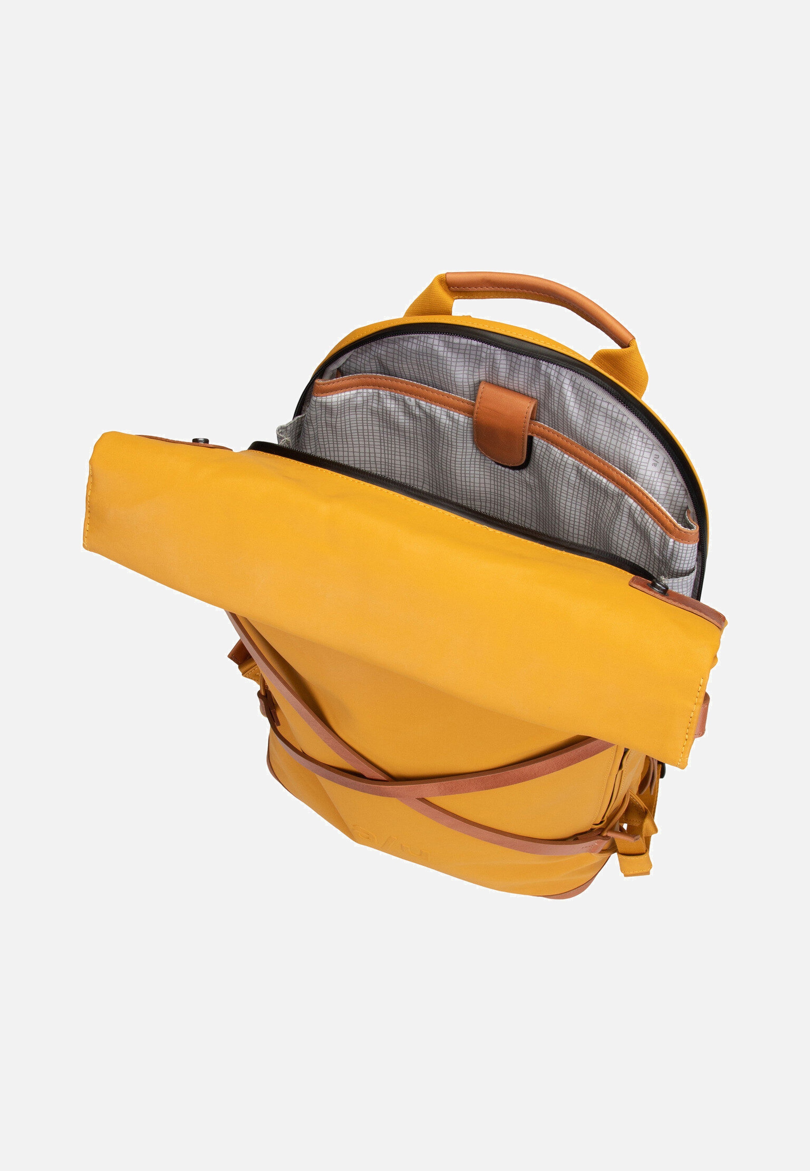 aunts & uncles - Osaka Mustard - Rolltop Backpack | Neutral-Image