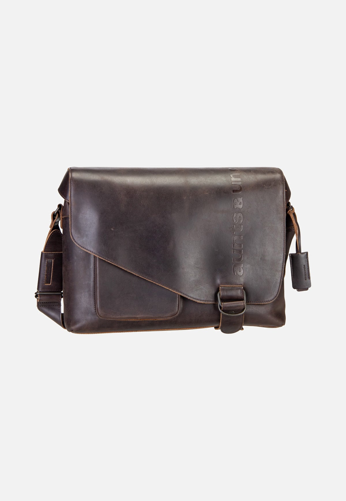 aunts & uncles Big Judd Dark Brown Messenger Bag