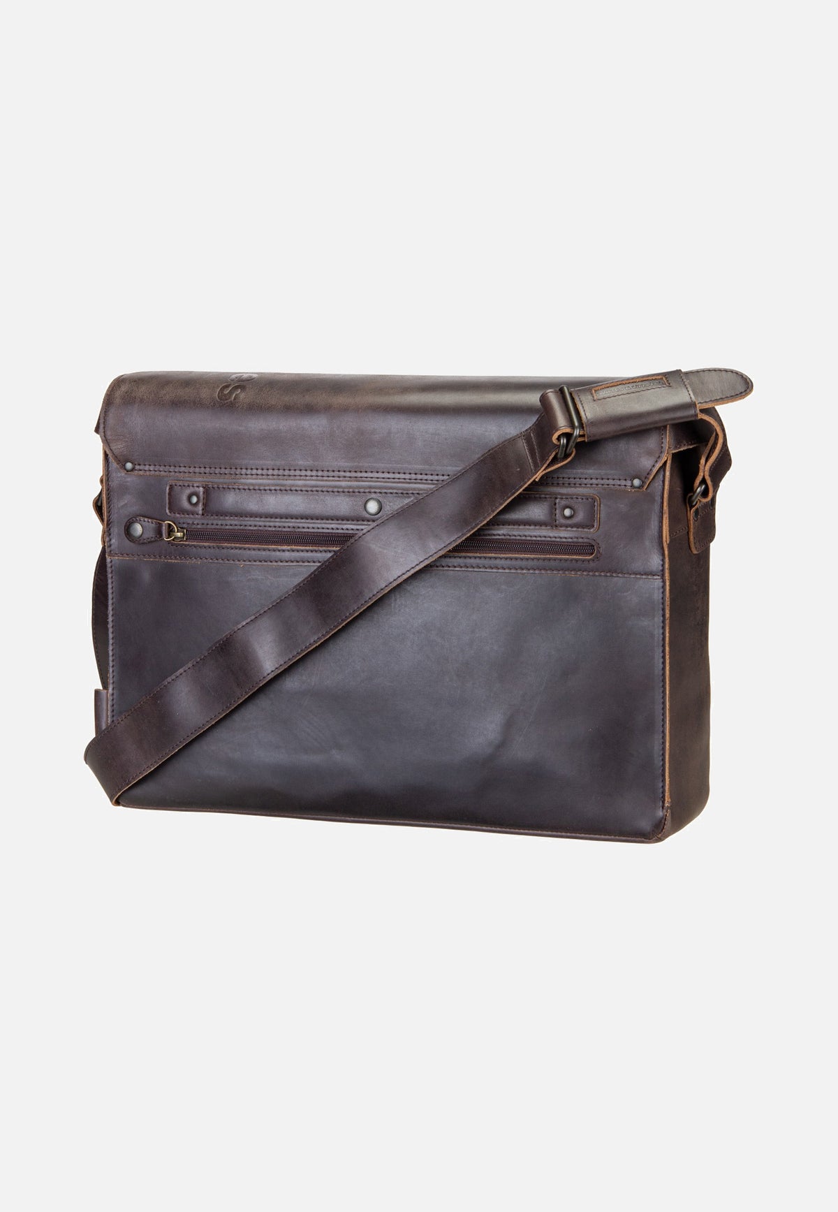 aunts & uncles Big Judd Dark Brown Messenger Bag