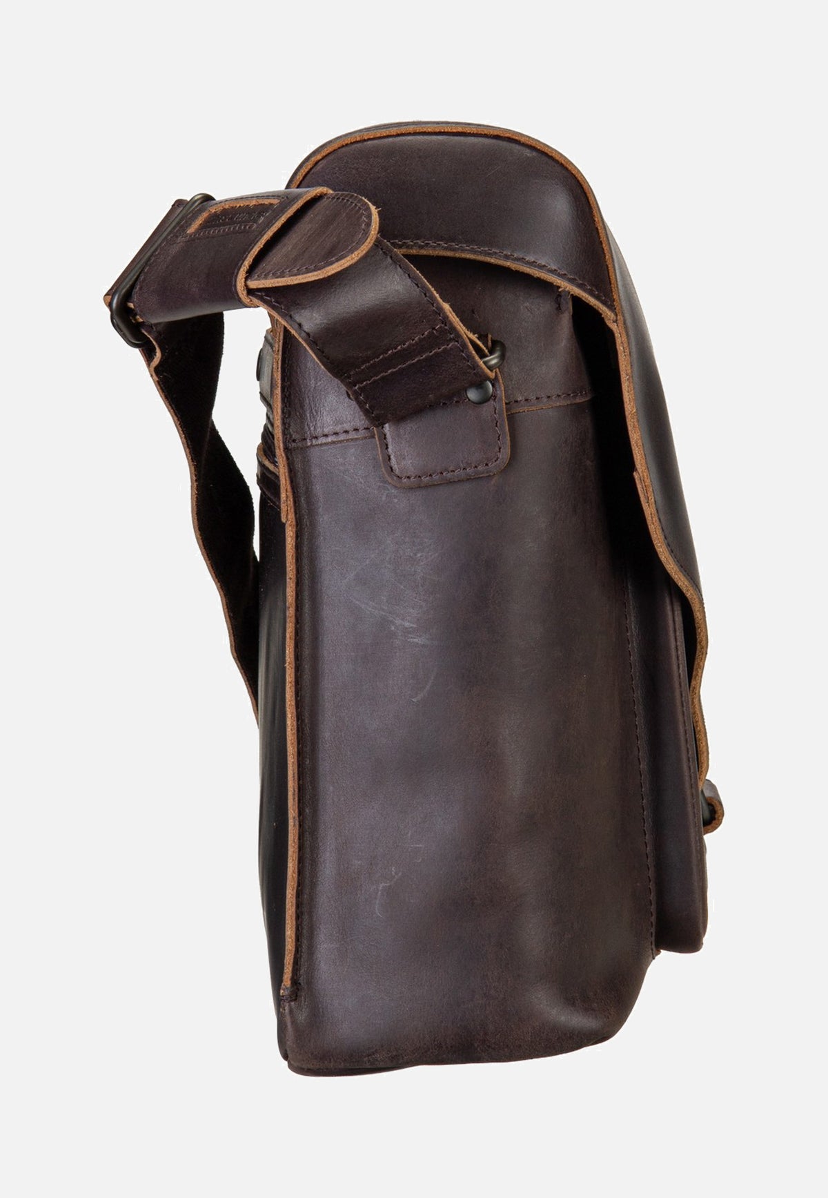 aunts & uncles Big Judd Dark Brown Messenger Bag