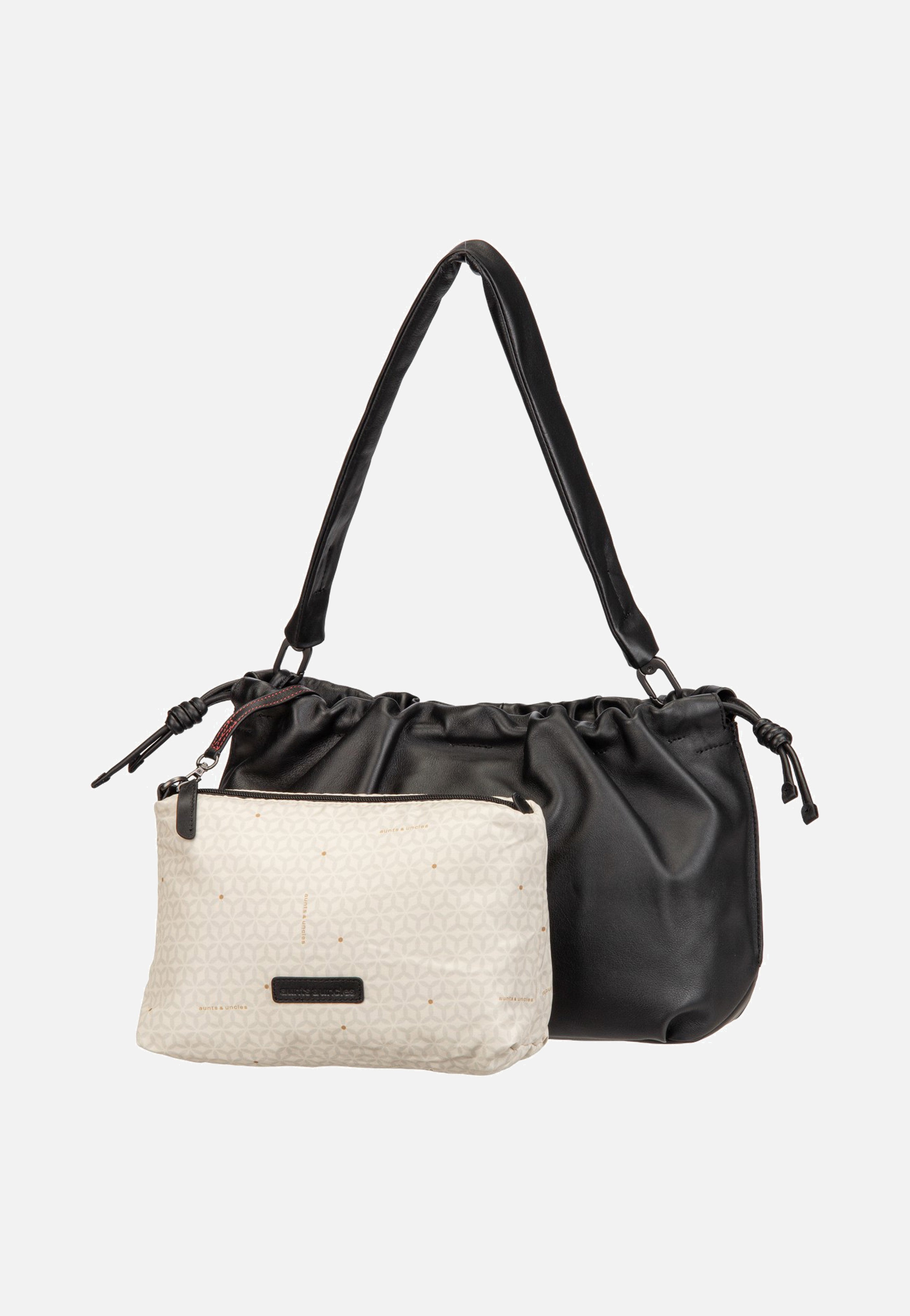 aunts & uncles Bloom Jet Black Bucket Bag