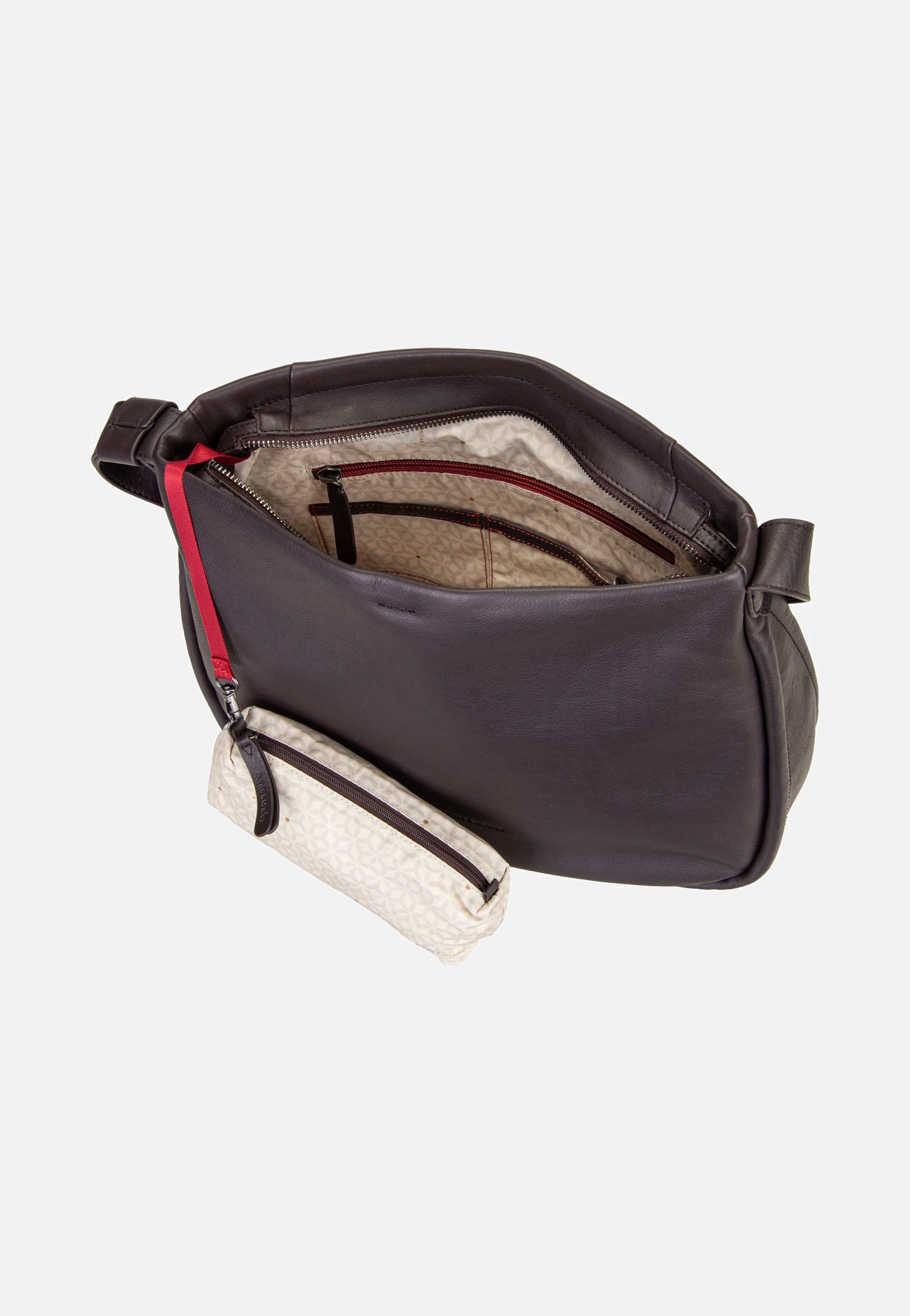 aunts & uncles Coral Ground Coffee Crossbody Bag
