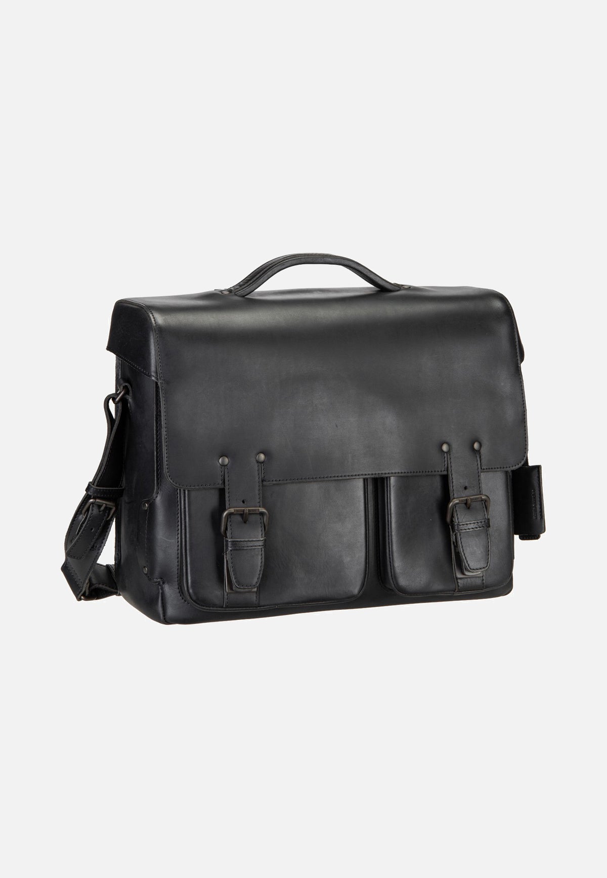 aunts & uncles Finn Black Messenger Bag
