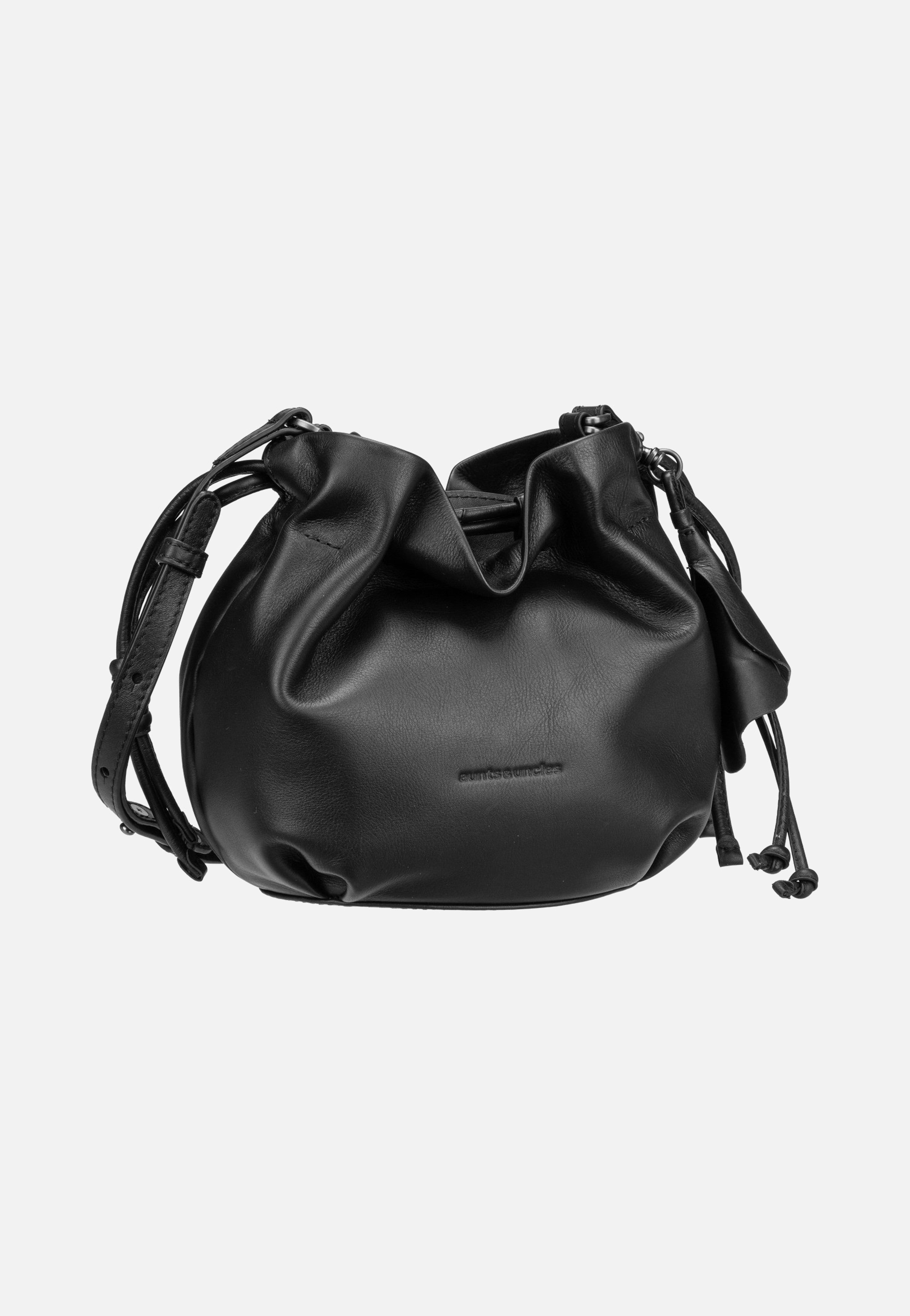 aunts & uncles Fleur Jet Black Bucket Bag