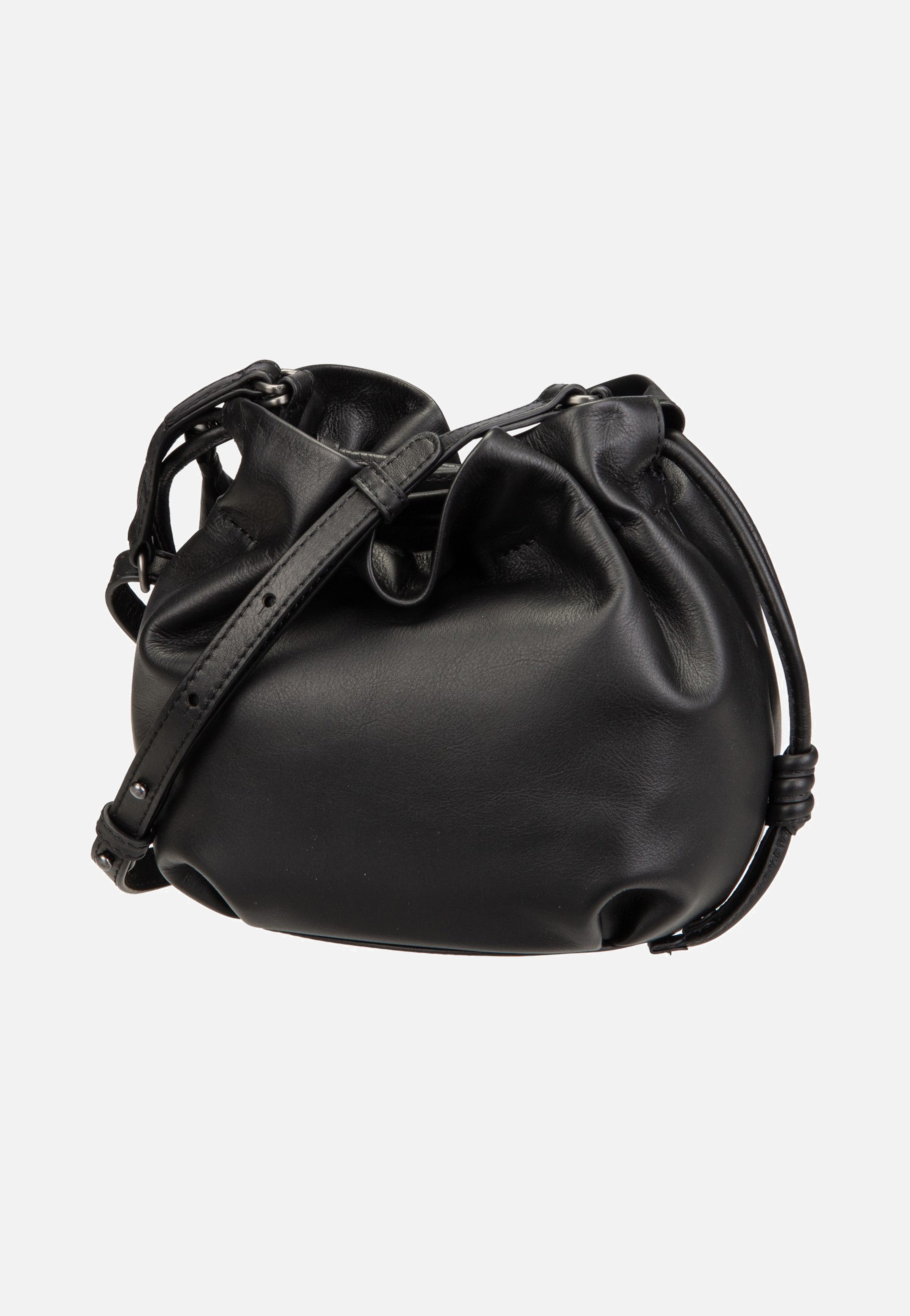 aunts & uncles Fleur Jet Black Bucket Bag