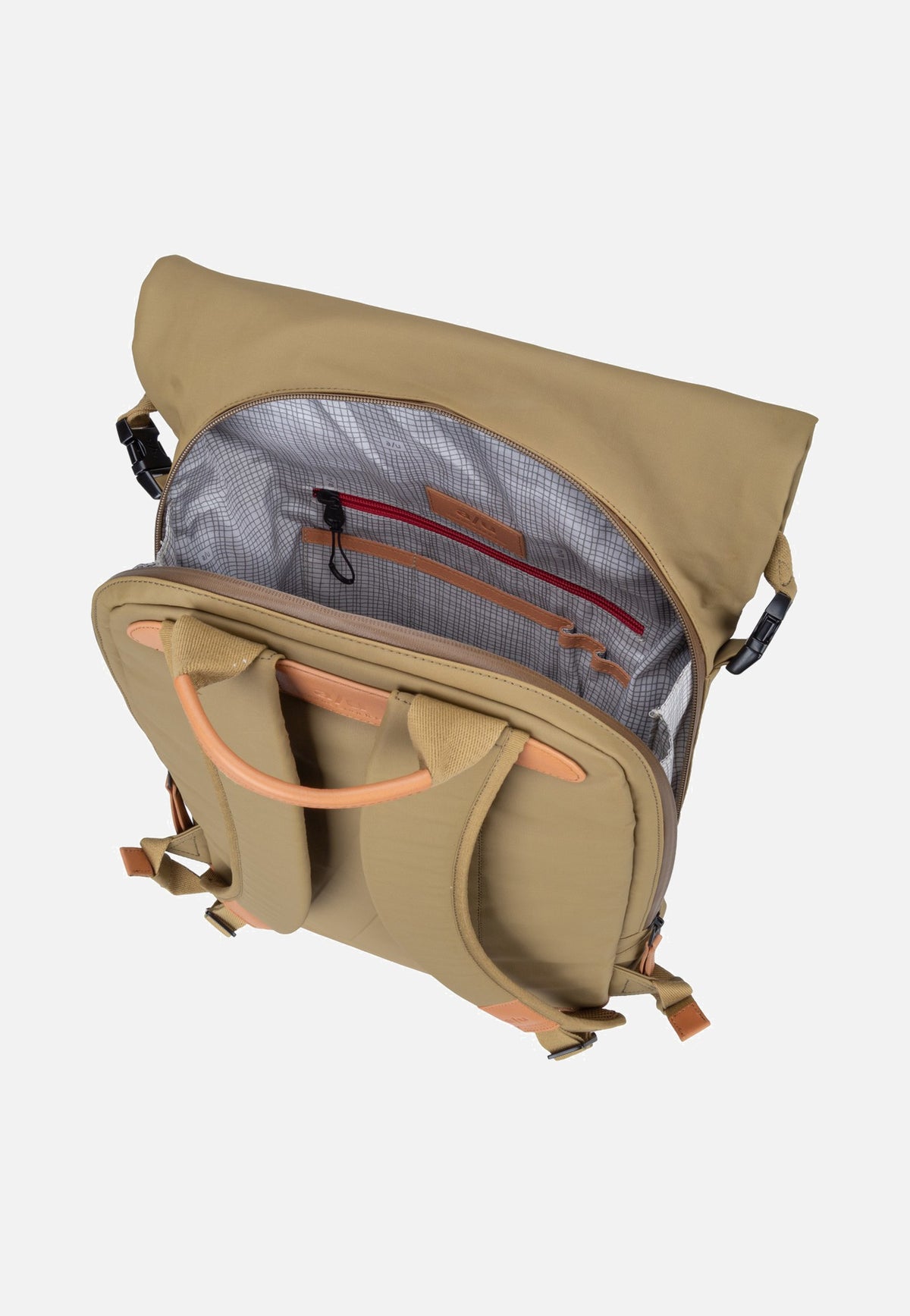 aunts & uncles Fukui Olive Stone Rolltop Rucksack