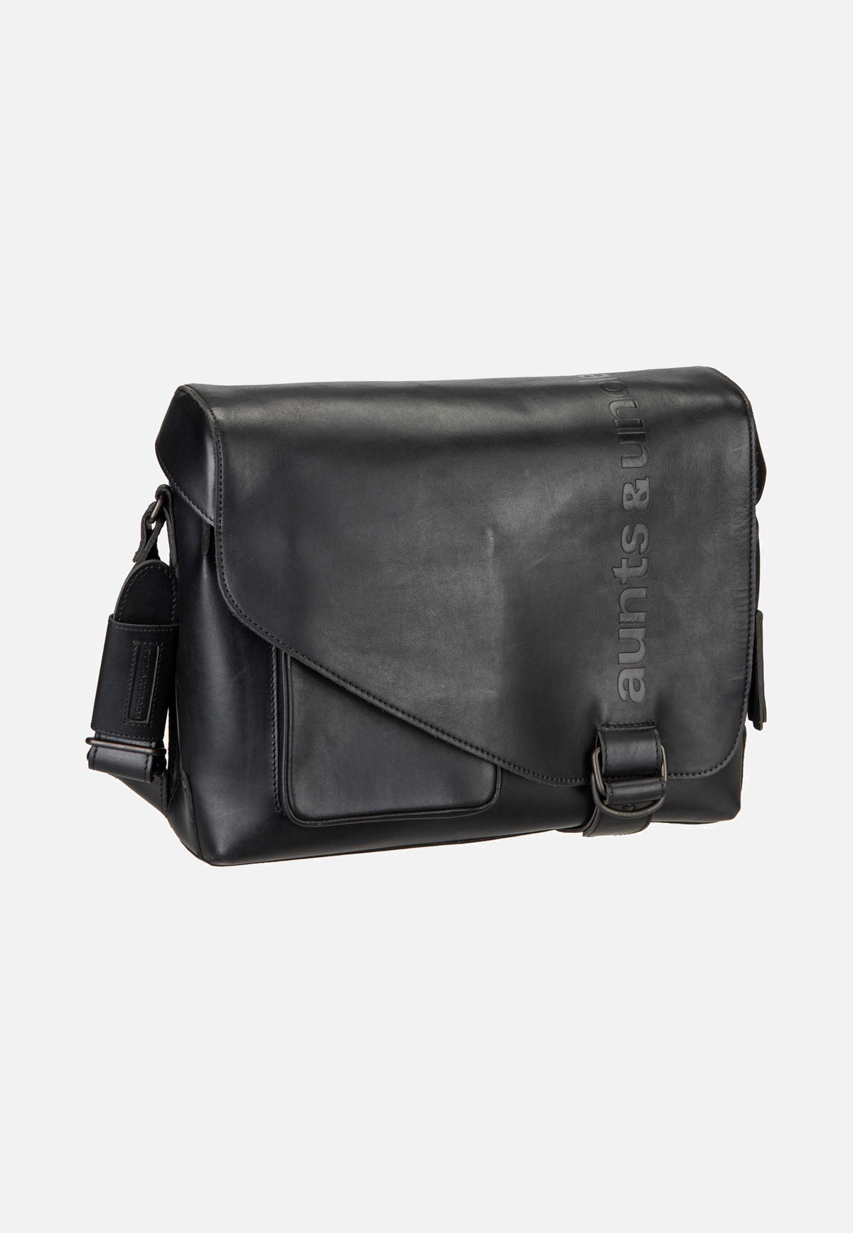 aunts & uncles Medium Judd Black Messenger Bag
