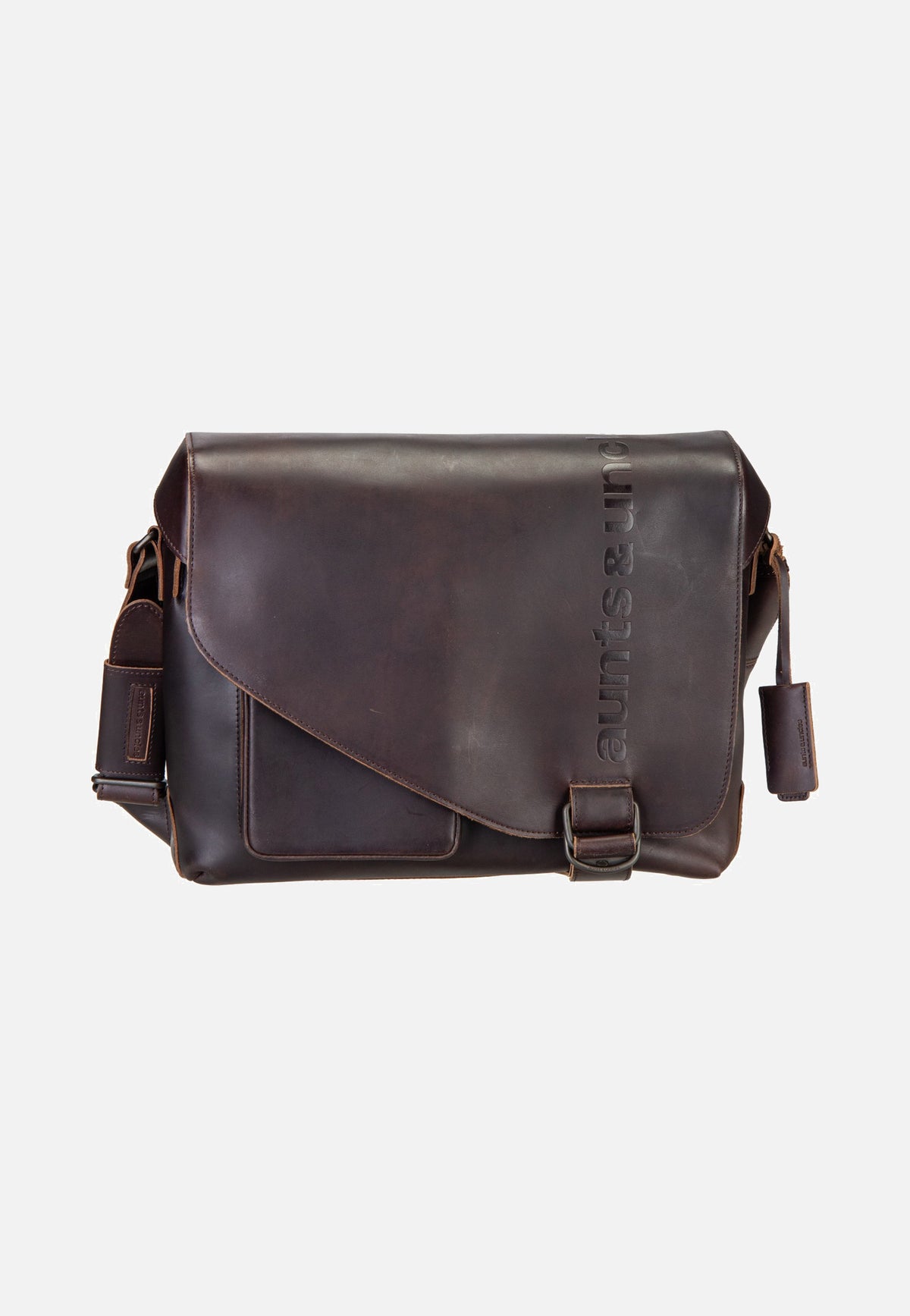 aunts & uncles Medium Judd Dark Brown Messenger Bag