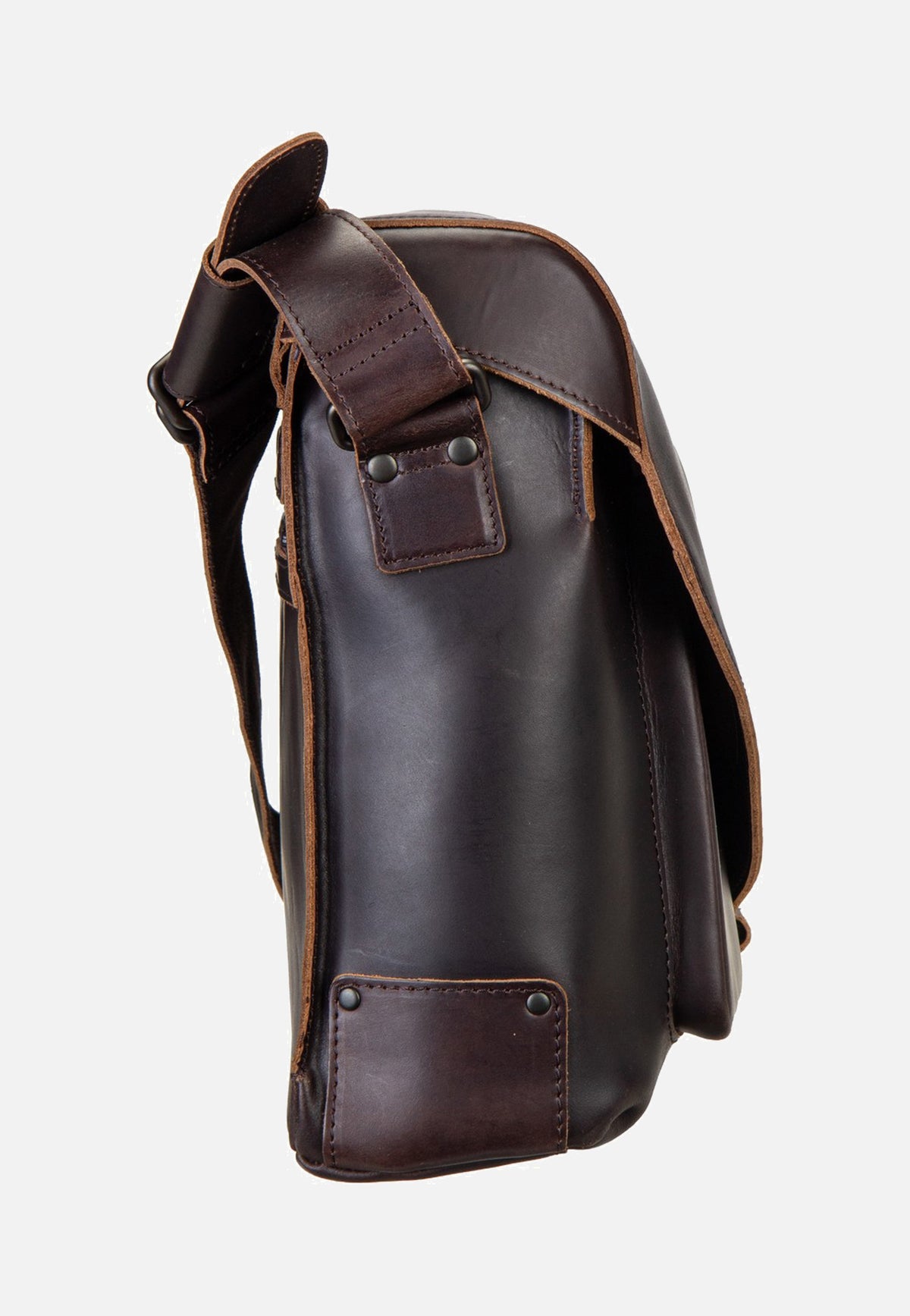 aunts & uncles Medium Judd Dark Brown Messenger Bag
