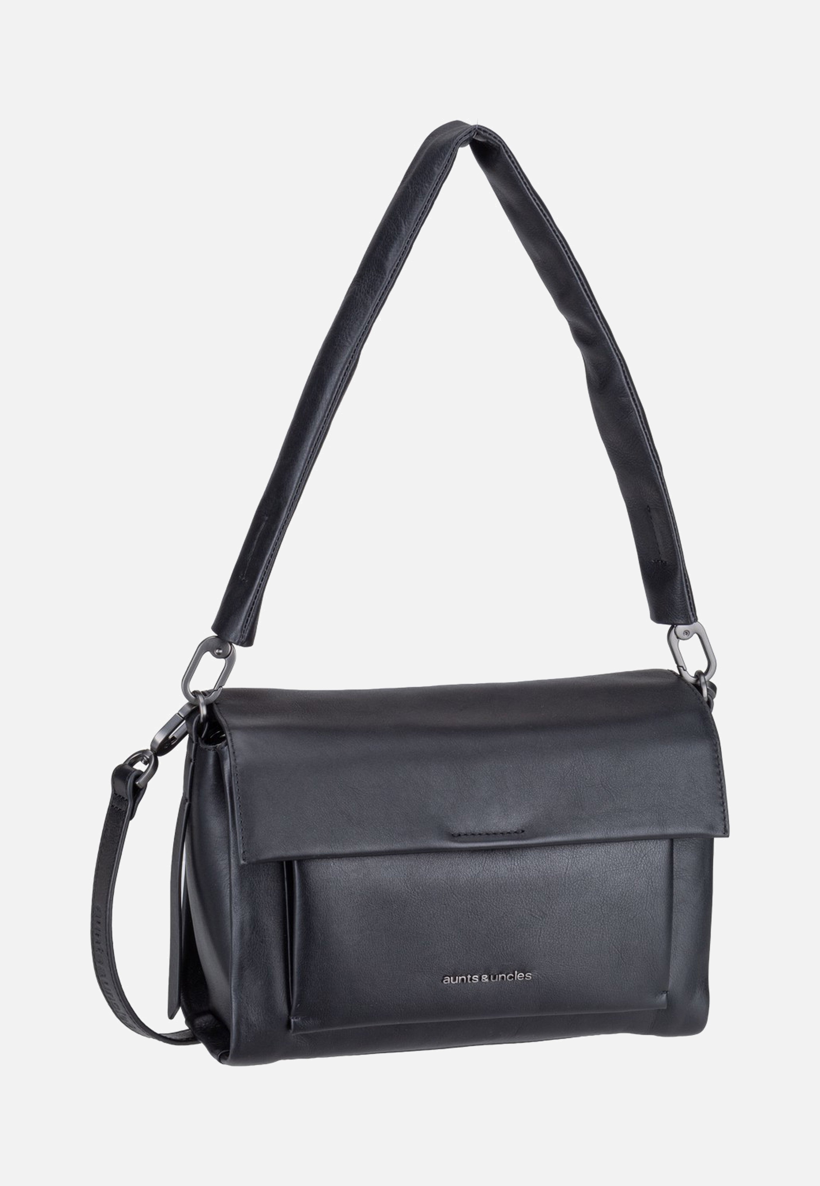 aunts & uncles Noon Jet Black Shoulder Bag