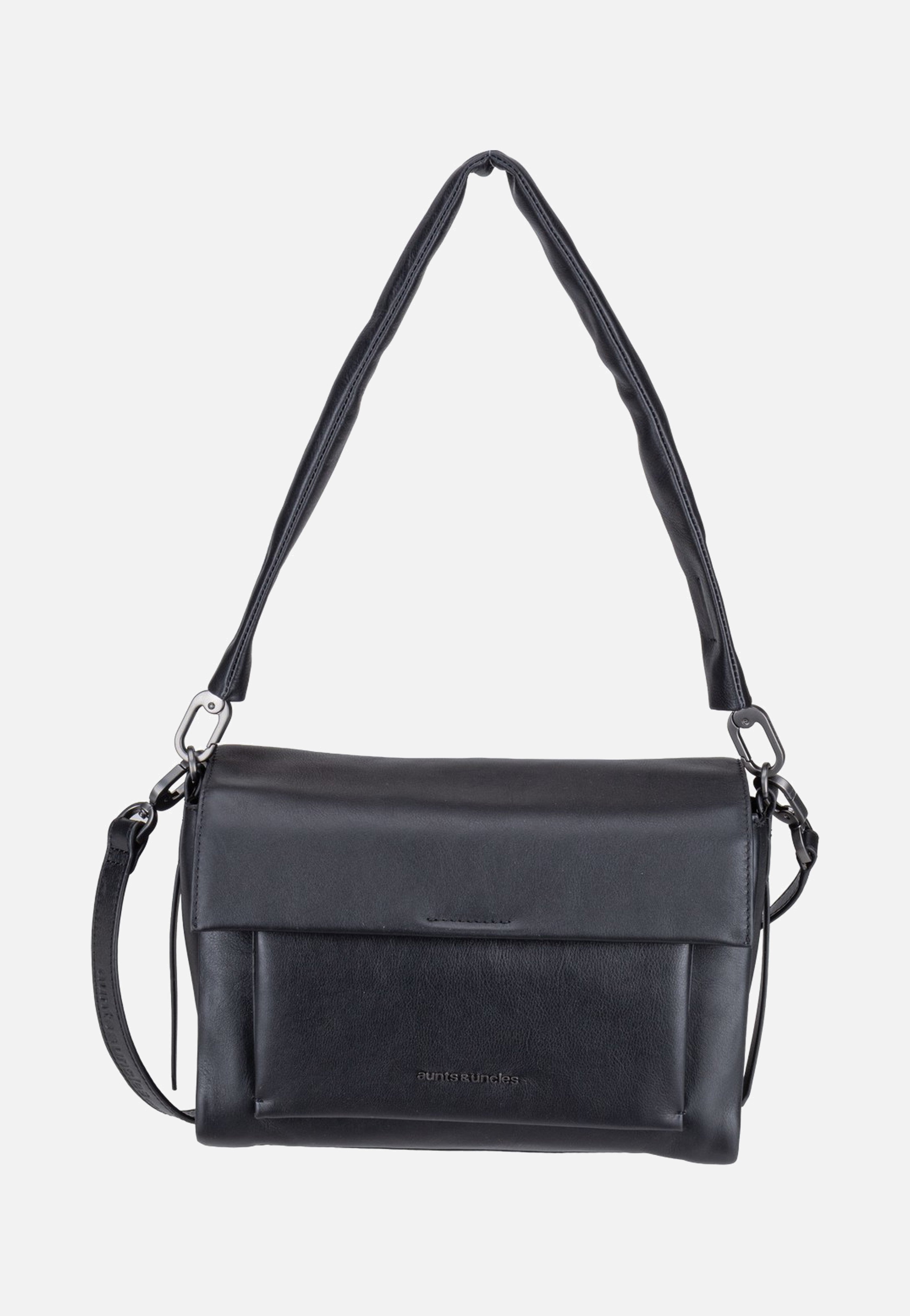 aunts & uncles Noon Jet Black Shoulder Bag