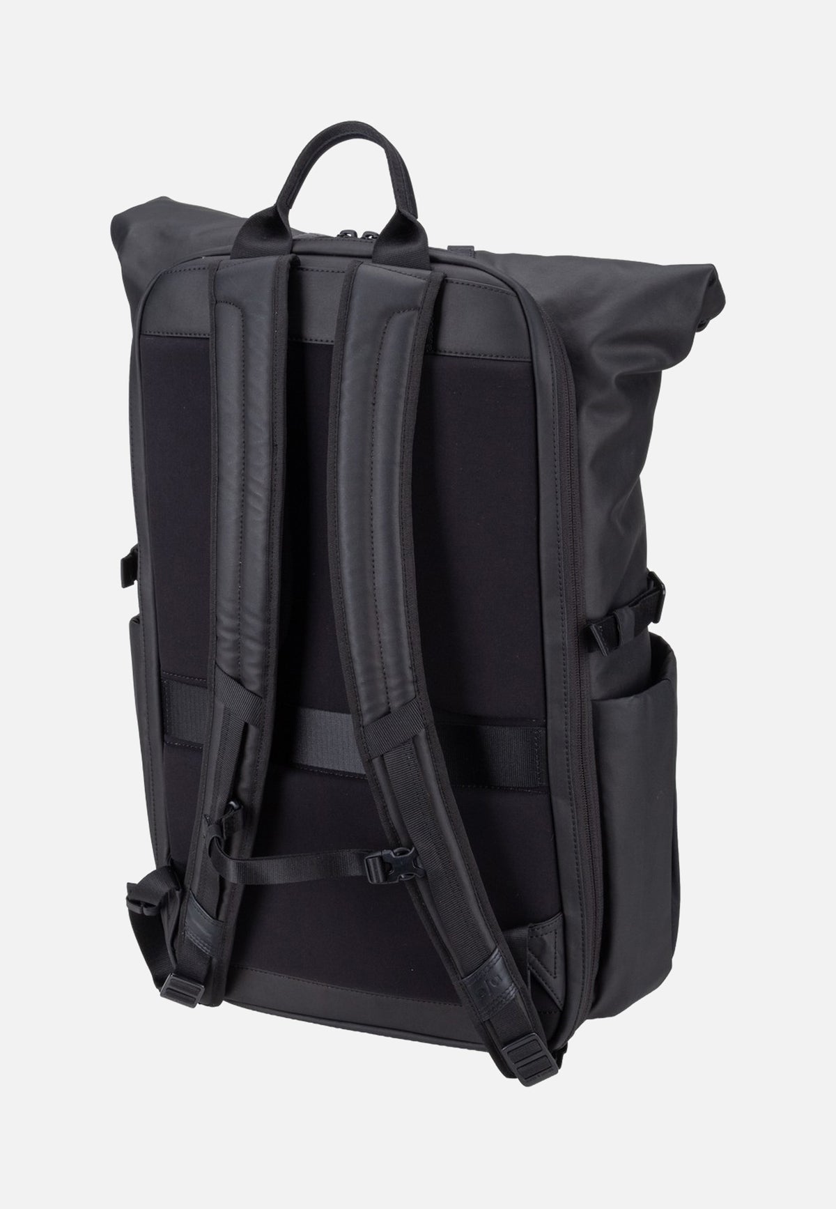 aunts & uncles Yunoko RE Black Rolltop Rucksack