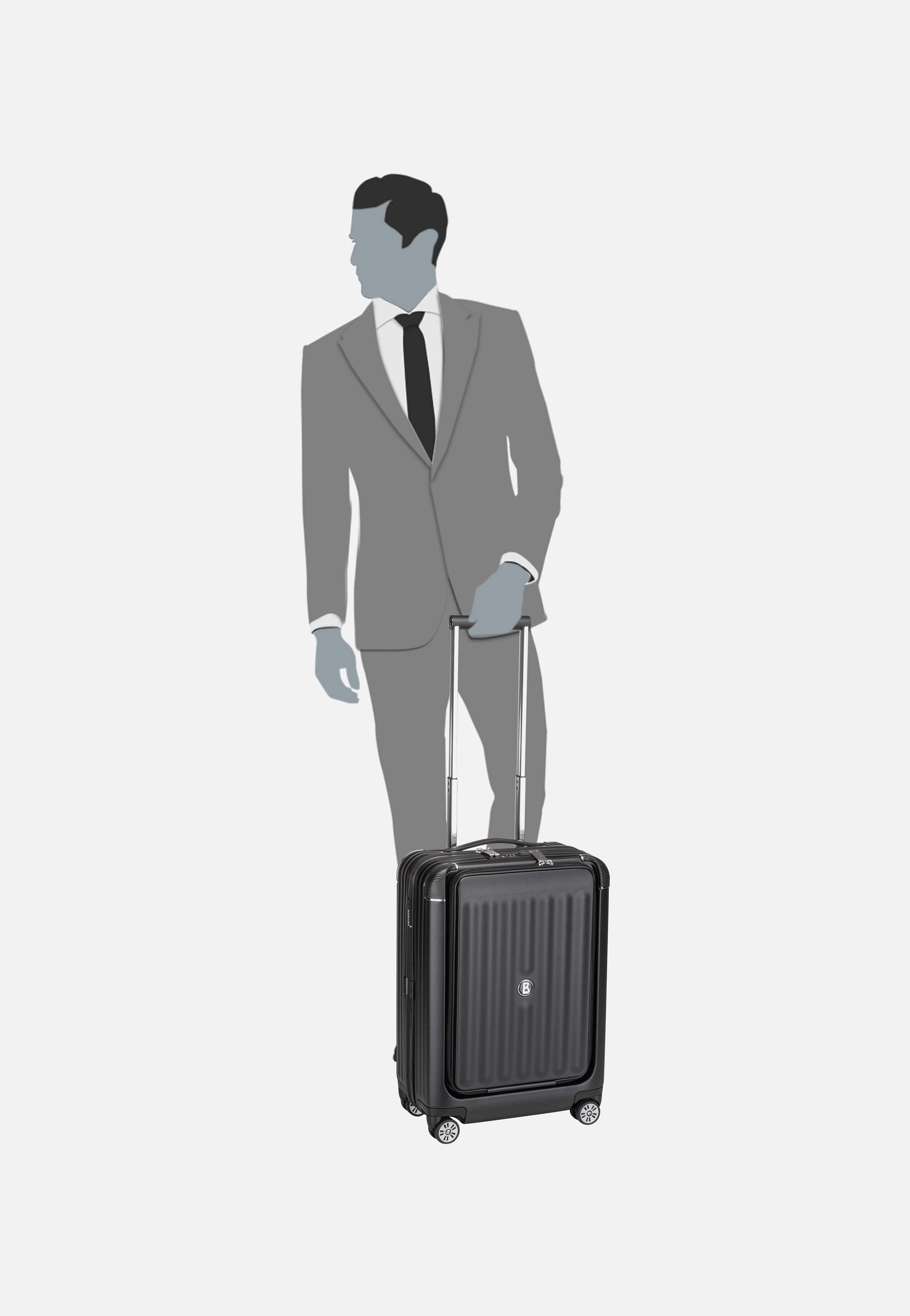 Bogner - Piz Deluxe C55 Pro Trolleycase SVZ 4w Black - Suitcase | Men-Image