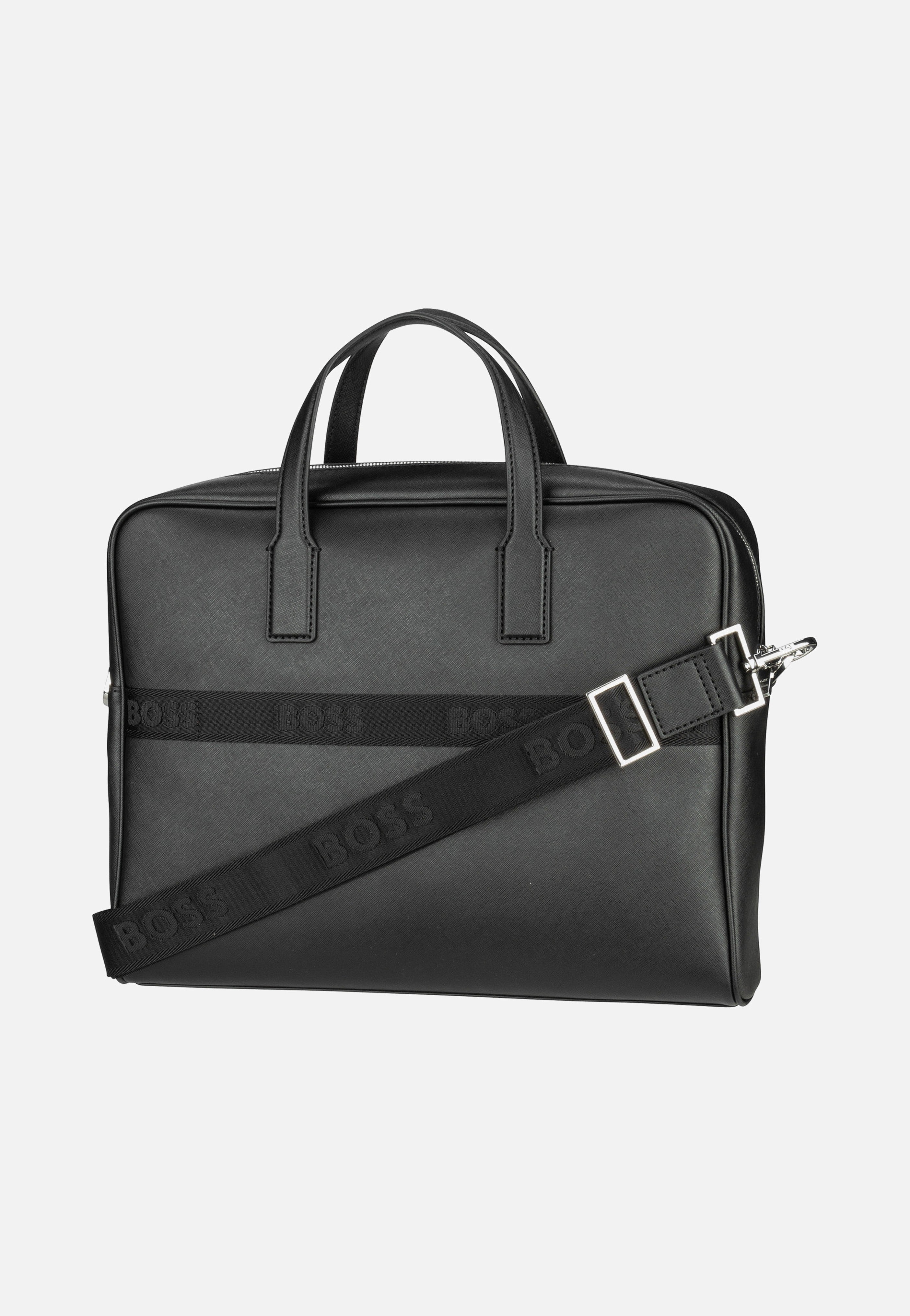 BOSS - Zair Small Document Case Black - Briefcase | Men-Image