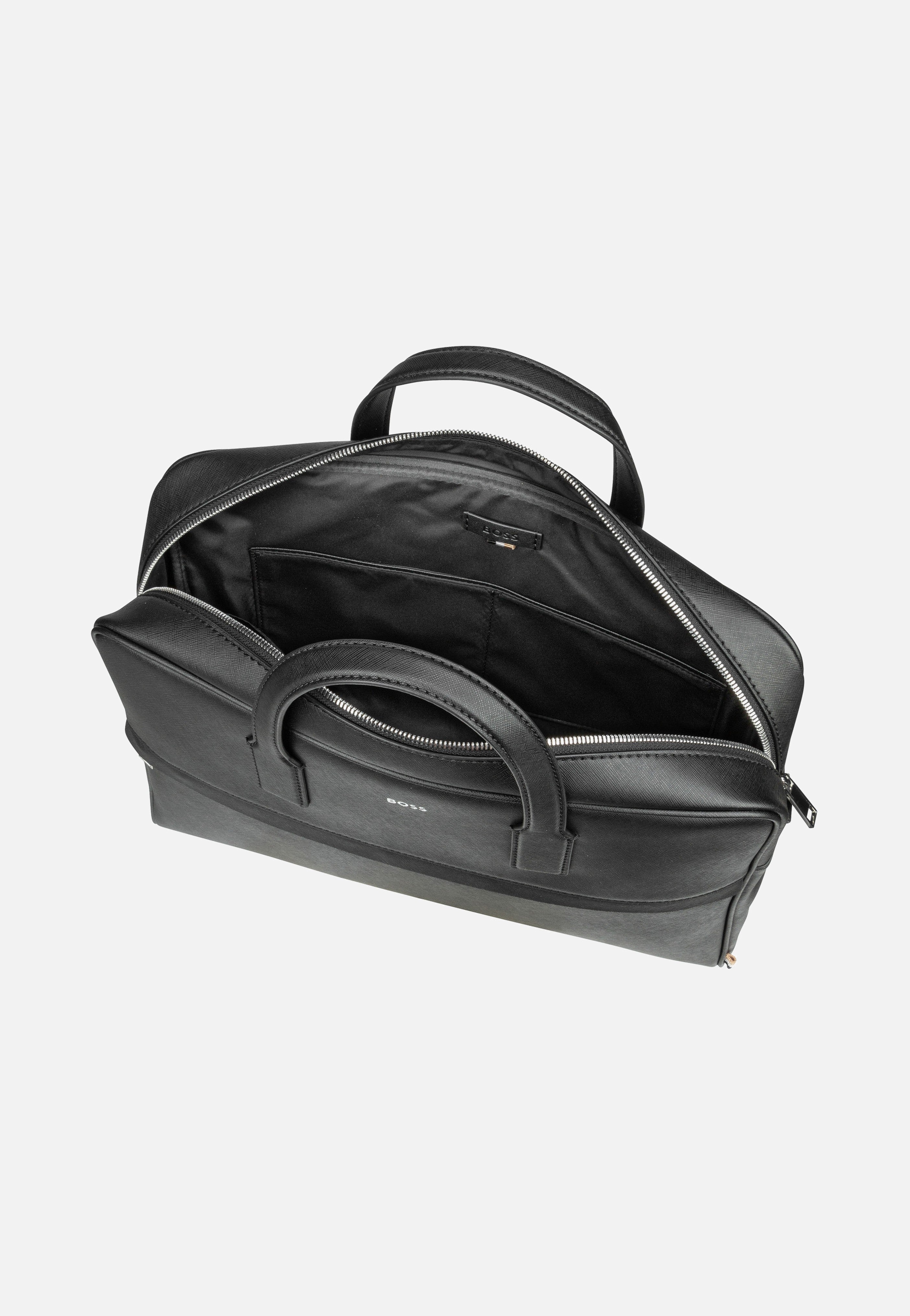 BOSS - Zair Small Document Case Black - Briefcase | Men-Image