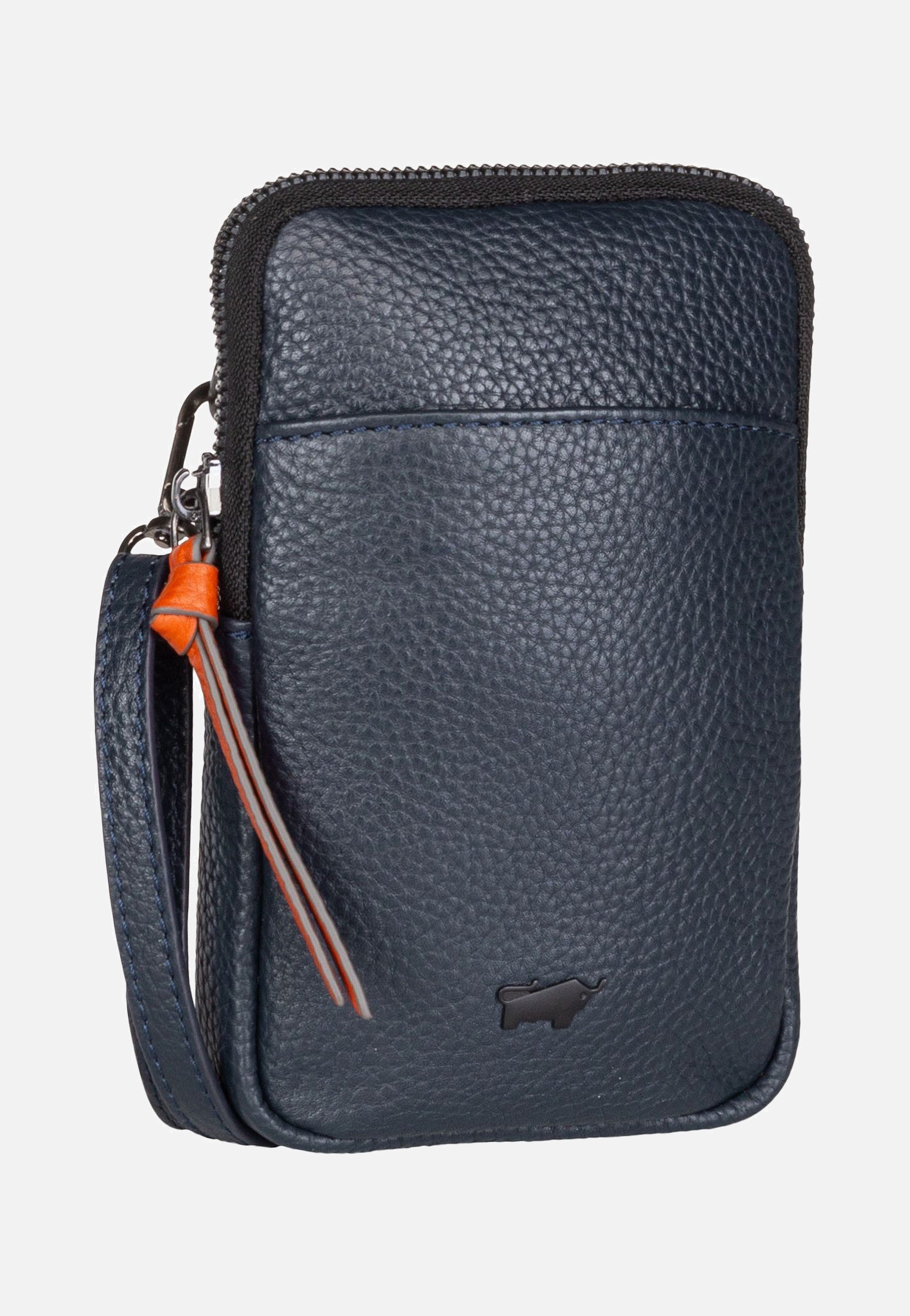 Braun Büffel - Novara Phone Pouch Dunkelblau - Phone Pouches | Men-Image