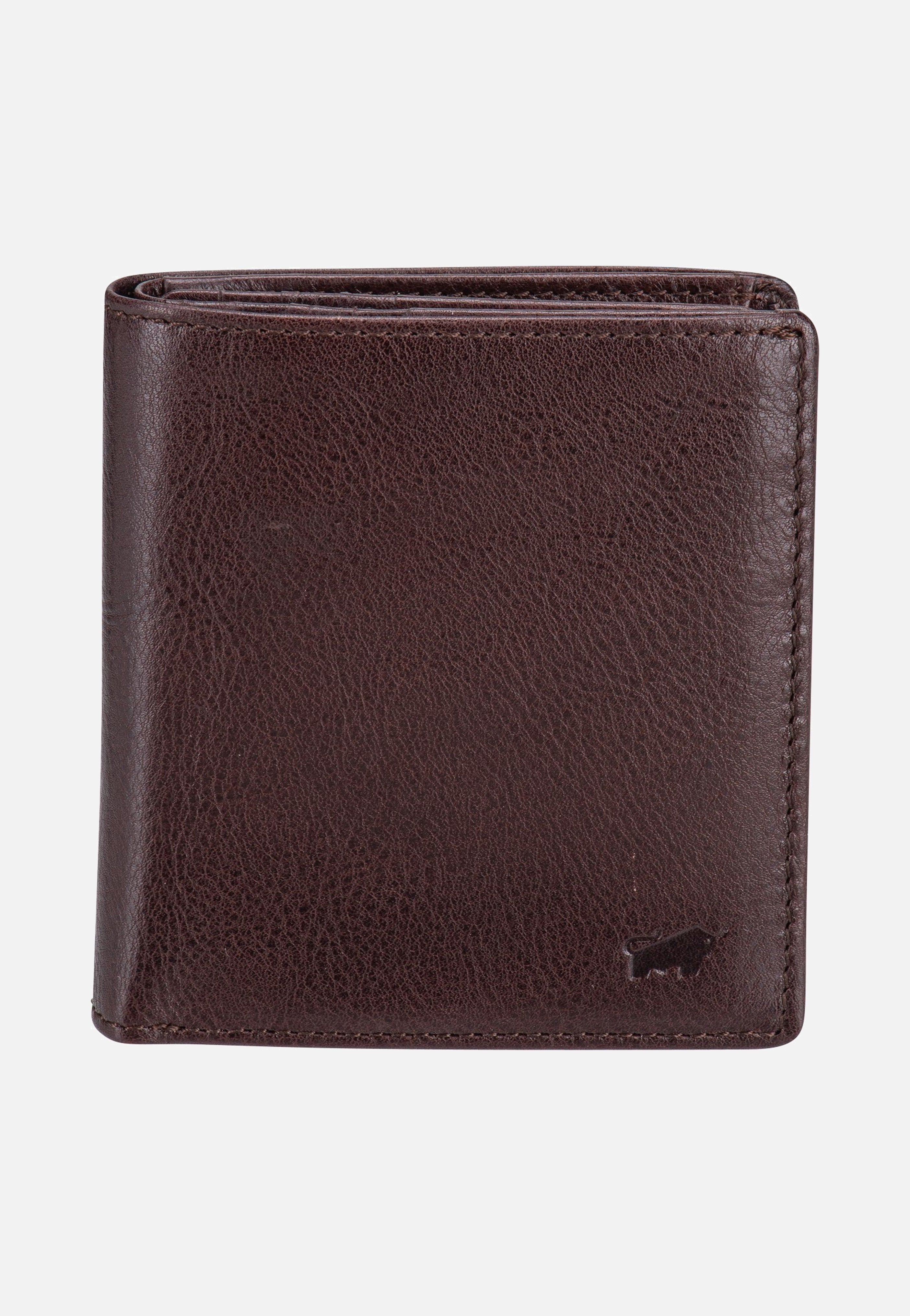 Braun Büffel Arezzo RFID Carré 8Cs Braun Portemonnaie