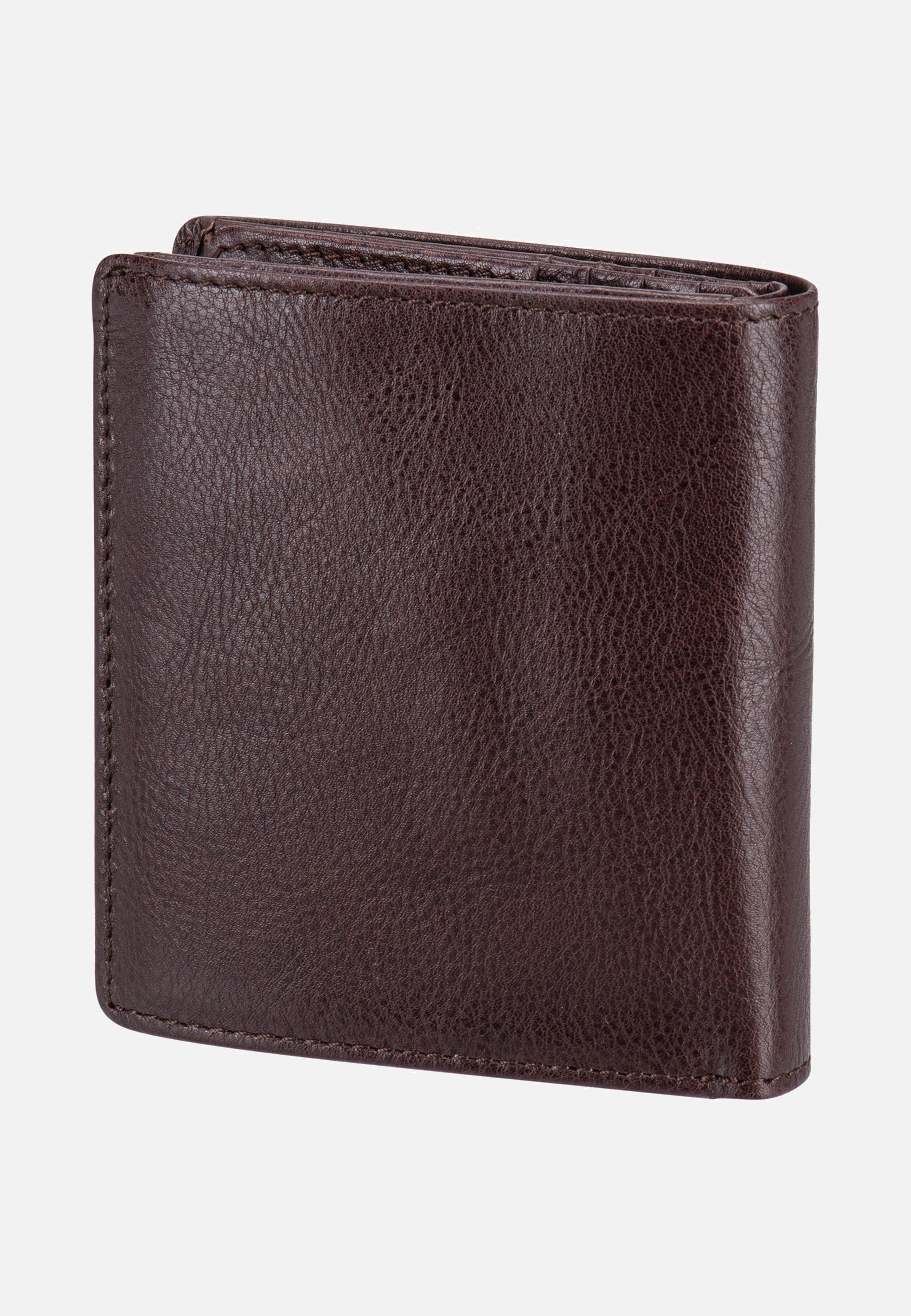 Braun Büffel Arezzo RFID Carré 8Cs Braun Portemonnaie