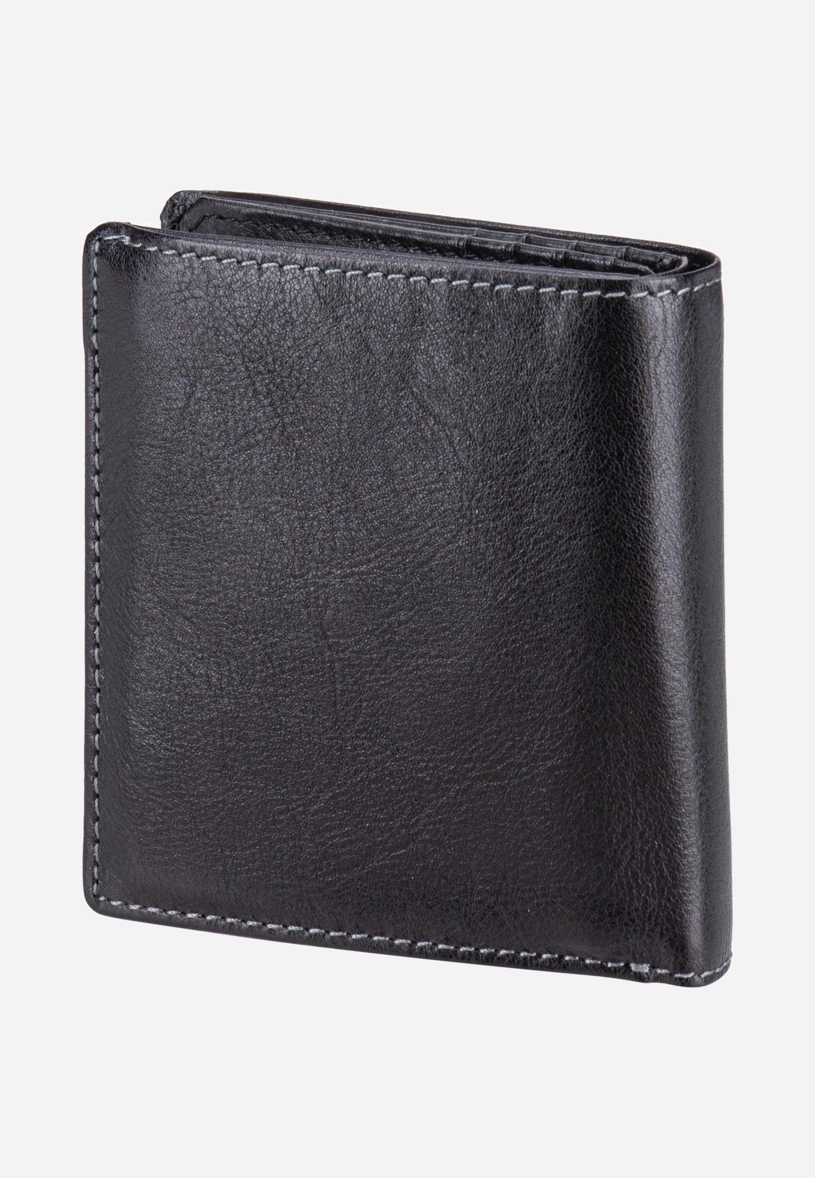 Braun Büffel Arezzo RFID Carré 8Cs Schwarz Portemonnaie