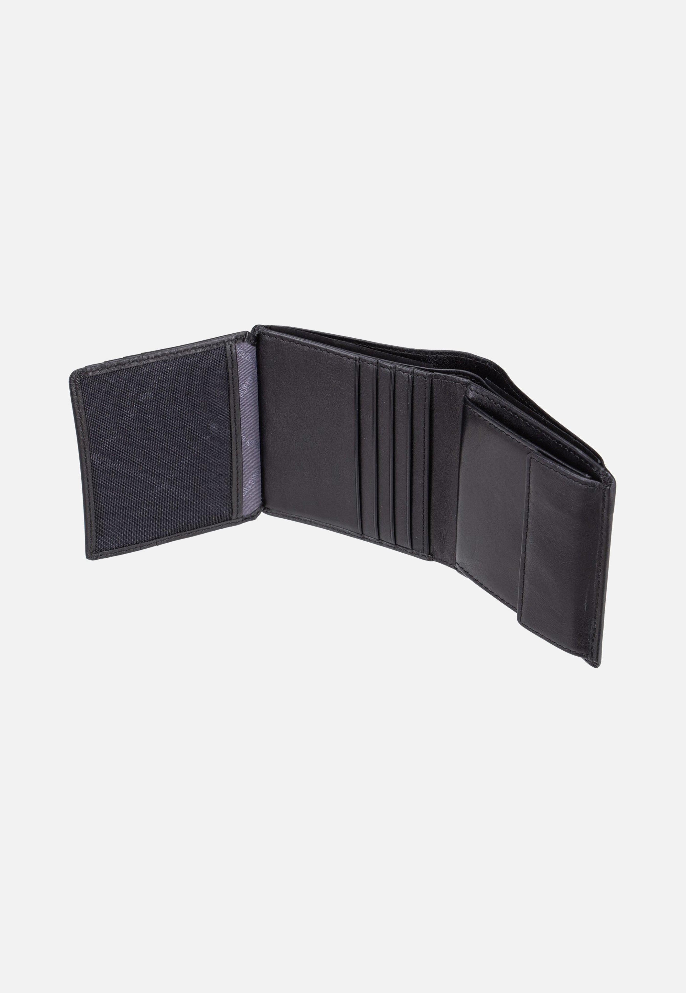 Braun Büffel Arezzo RFID Carré 8Cs Schwarz Portemonnaie