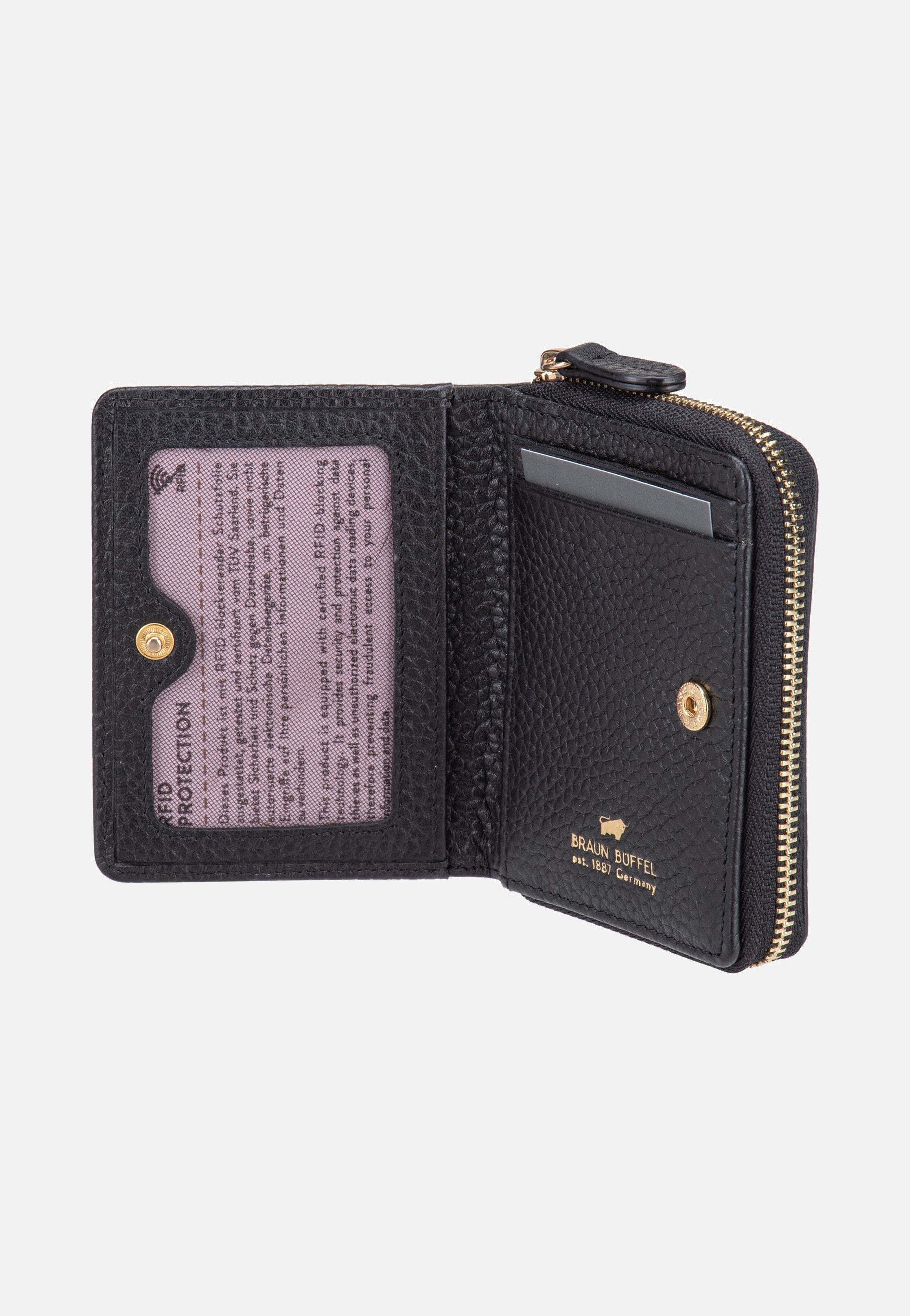 Braun Büffel Asti Mini Rv-5Cs Schwarz Portemonnaie