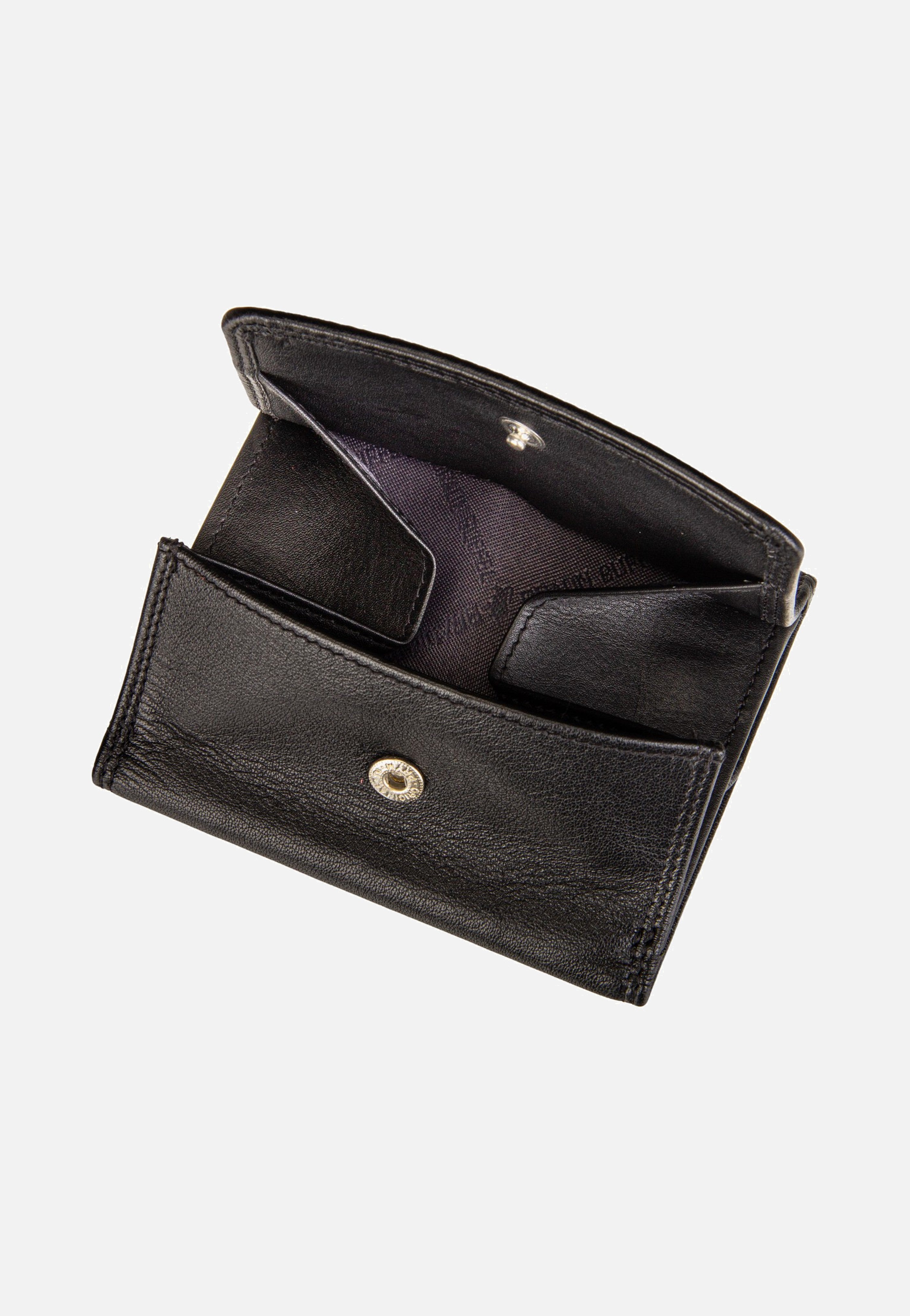 Braun Büffel Golf RFID Coin Purse 2Cs Black Portemonnaie