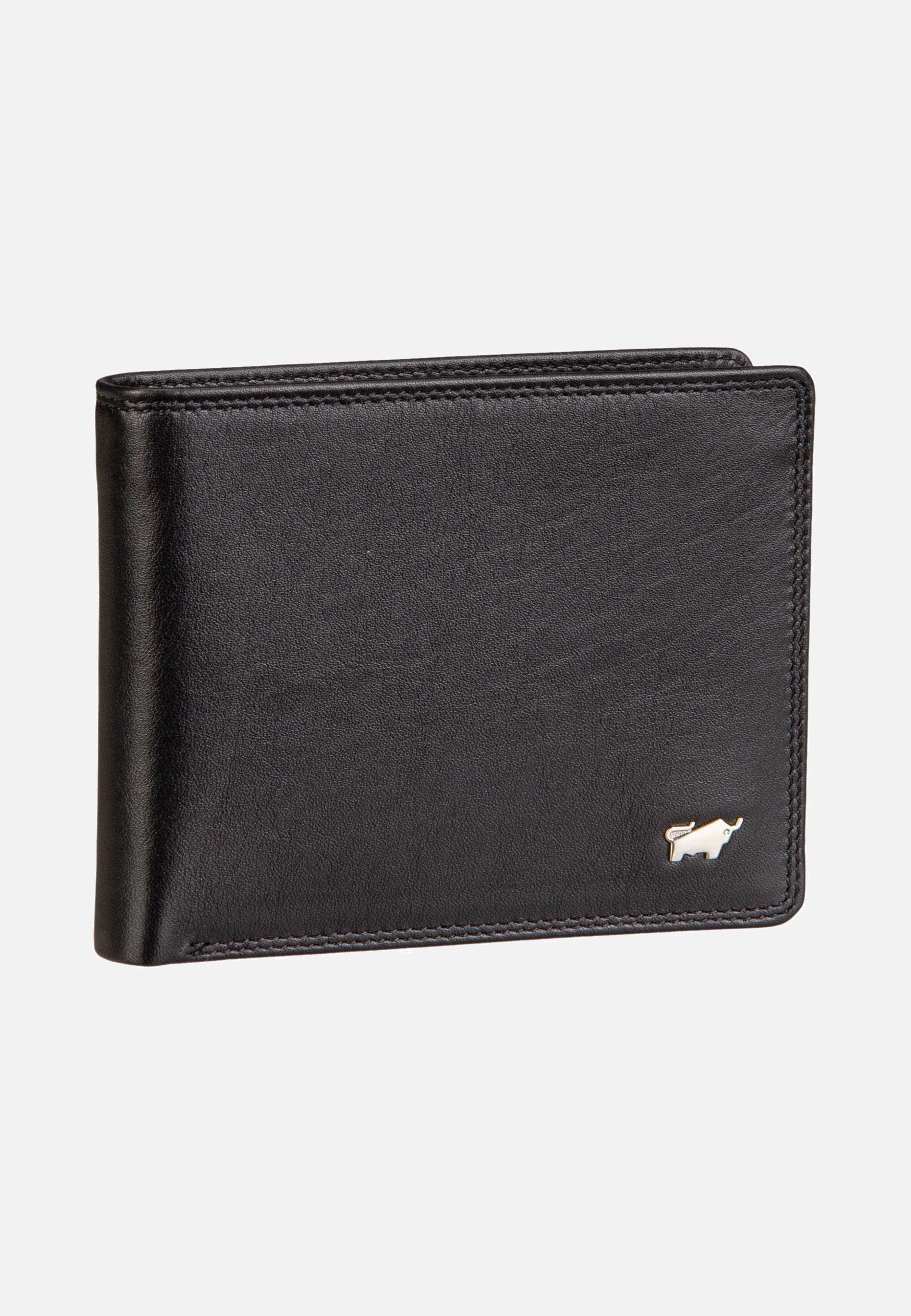 Braun Büffel Golf RFID Coin Wallet 4+3Cs Black Portemonnaie