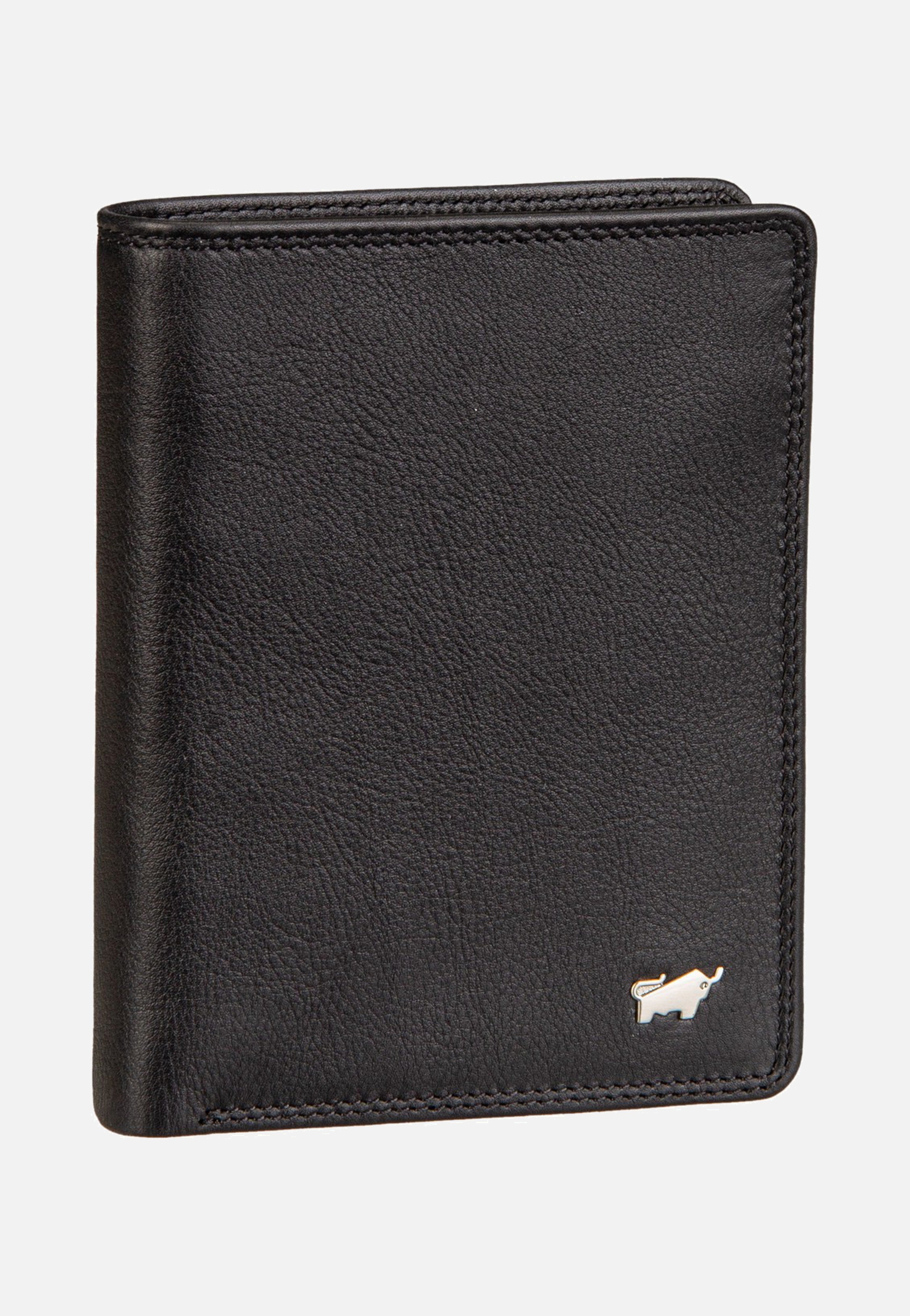 Braun Büffel Golf RFID Coin Wallet H 7Cs + Loop Black Portemonnaie