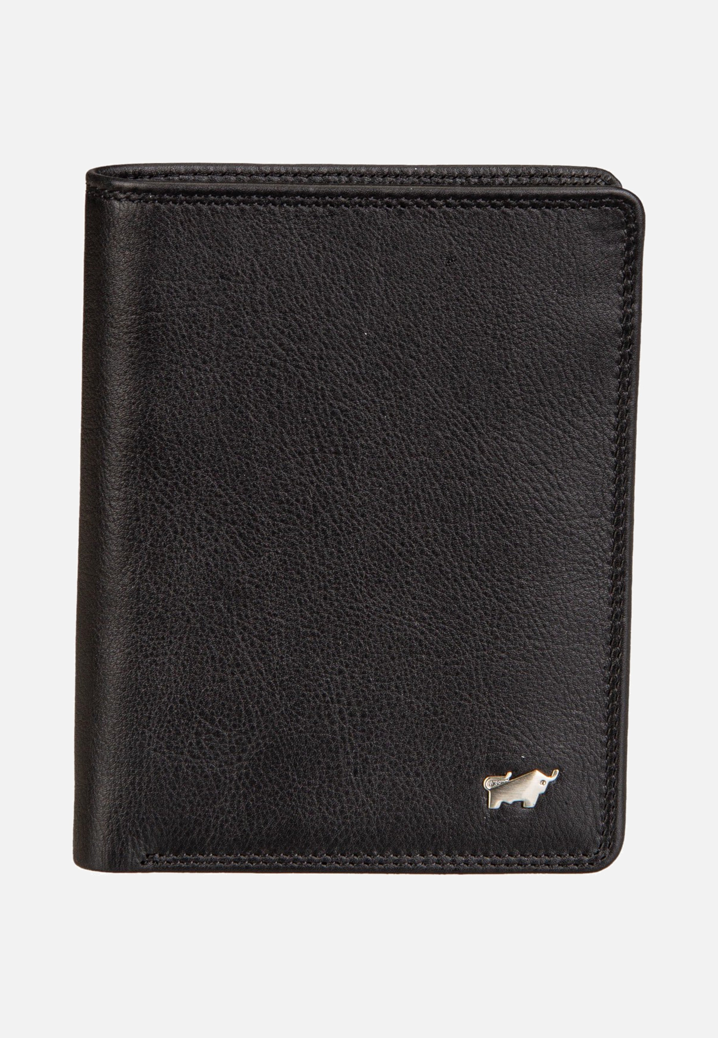 Braun Büffel Golf RFID Coin Wallet H 7Cs + Loop Black Portemonnaie