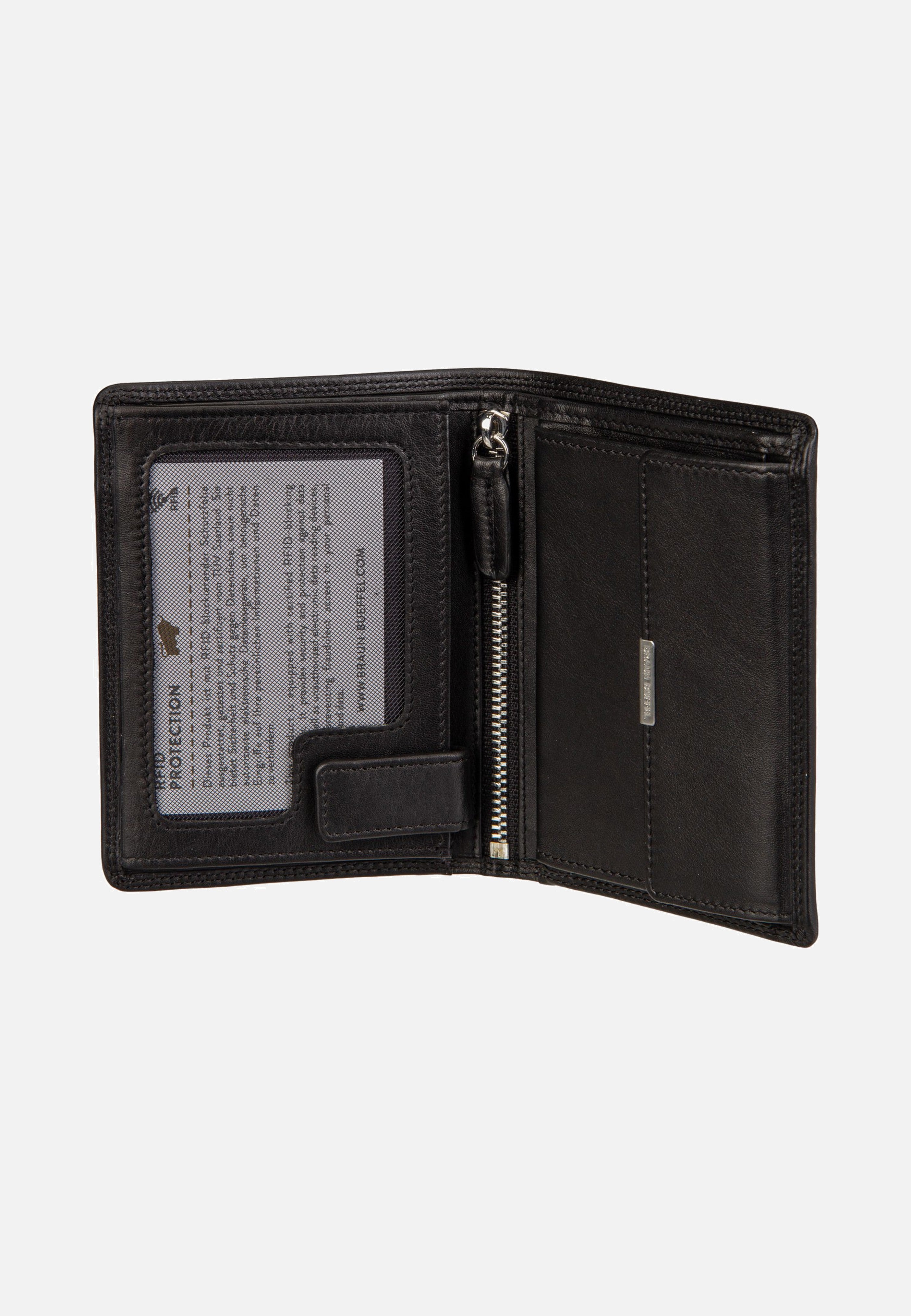 Braun Büffel Golf RFID Coin Wallet H 7Cs + Loop Black Portemonnaie