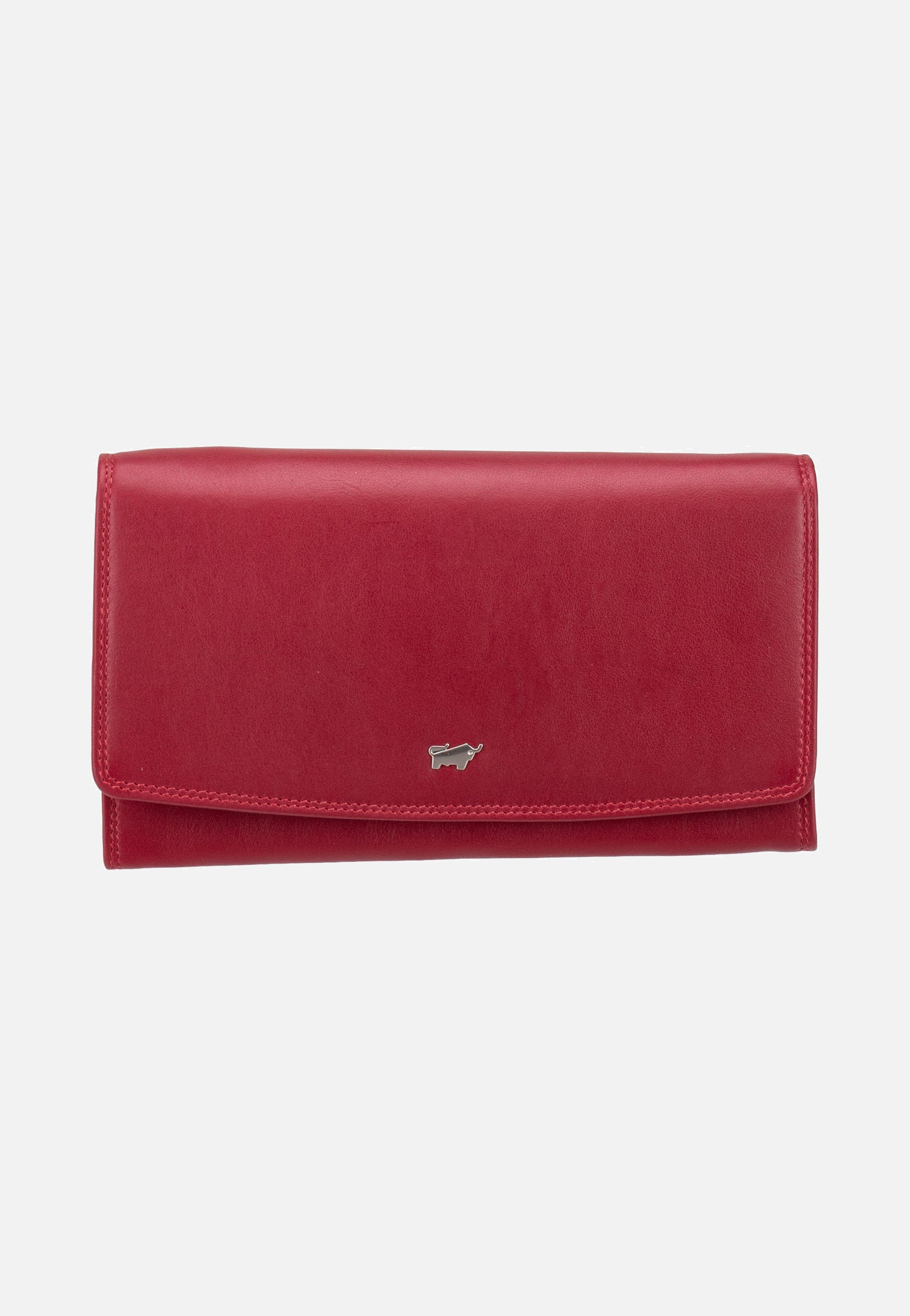Braun Büffel Golf RFID Wallet L 9Cs Red Portemonnaie