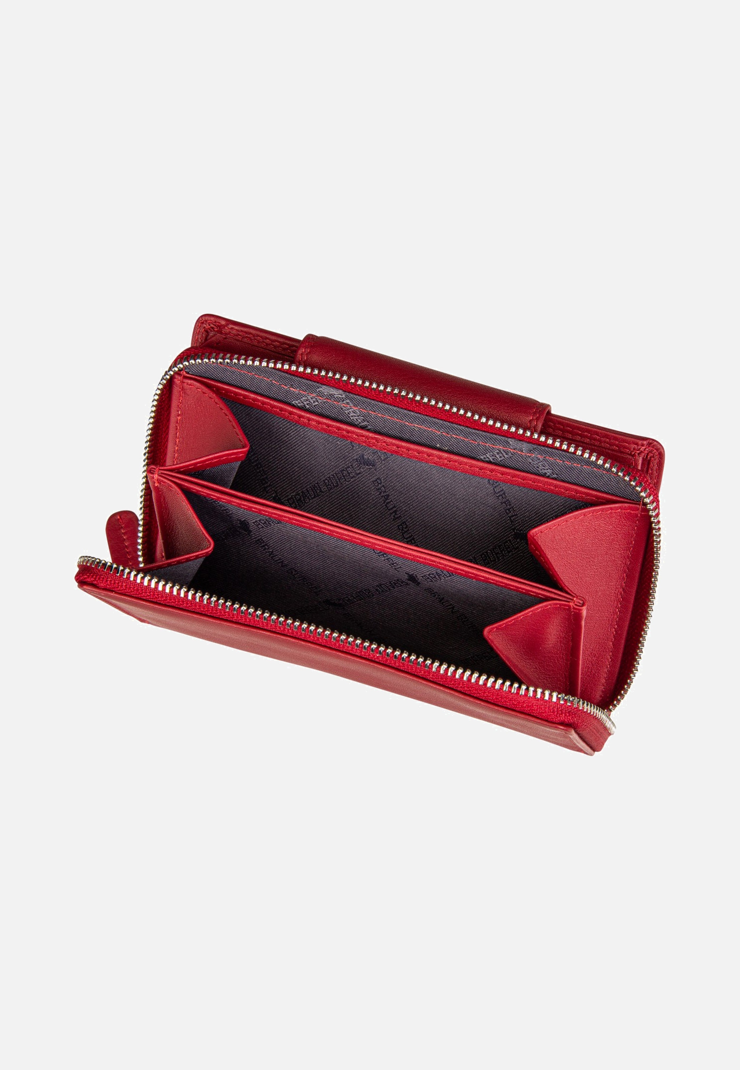 Braun Büffel - Golf RFID Zip-Wallet M 15Cs Red - Wallet | Neutral-Image