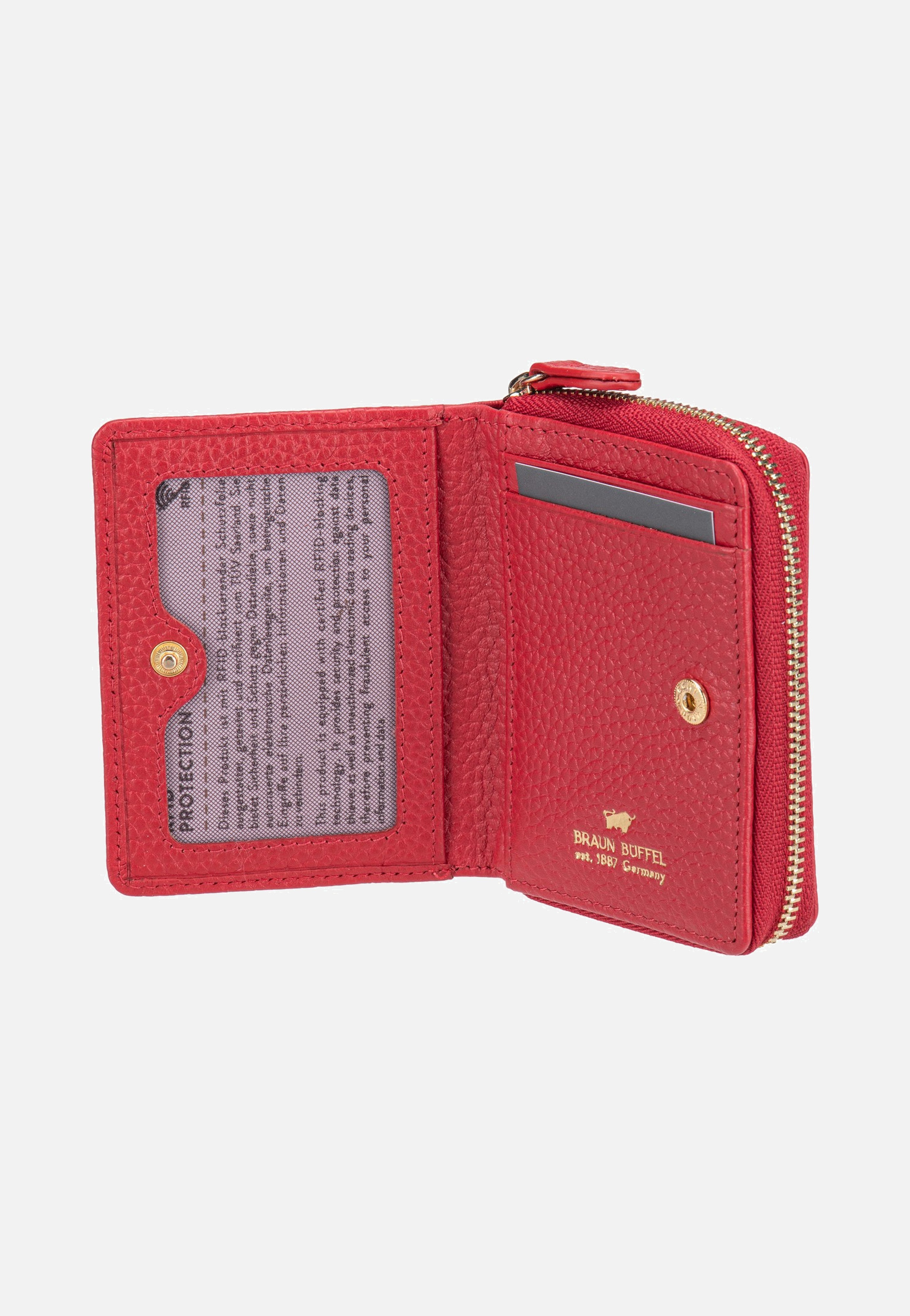 Braun Büffel Asti Mini Rv-5Cs Rot Portemonnaie