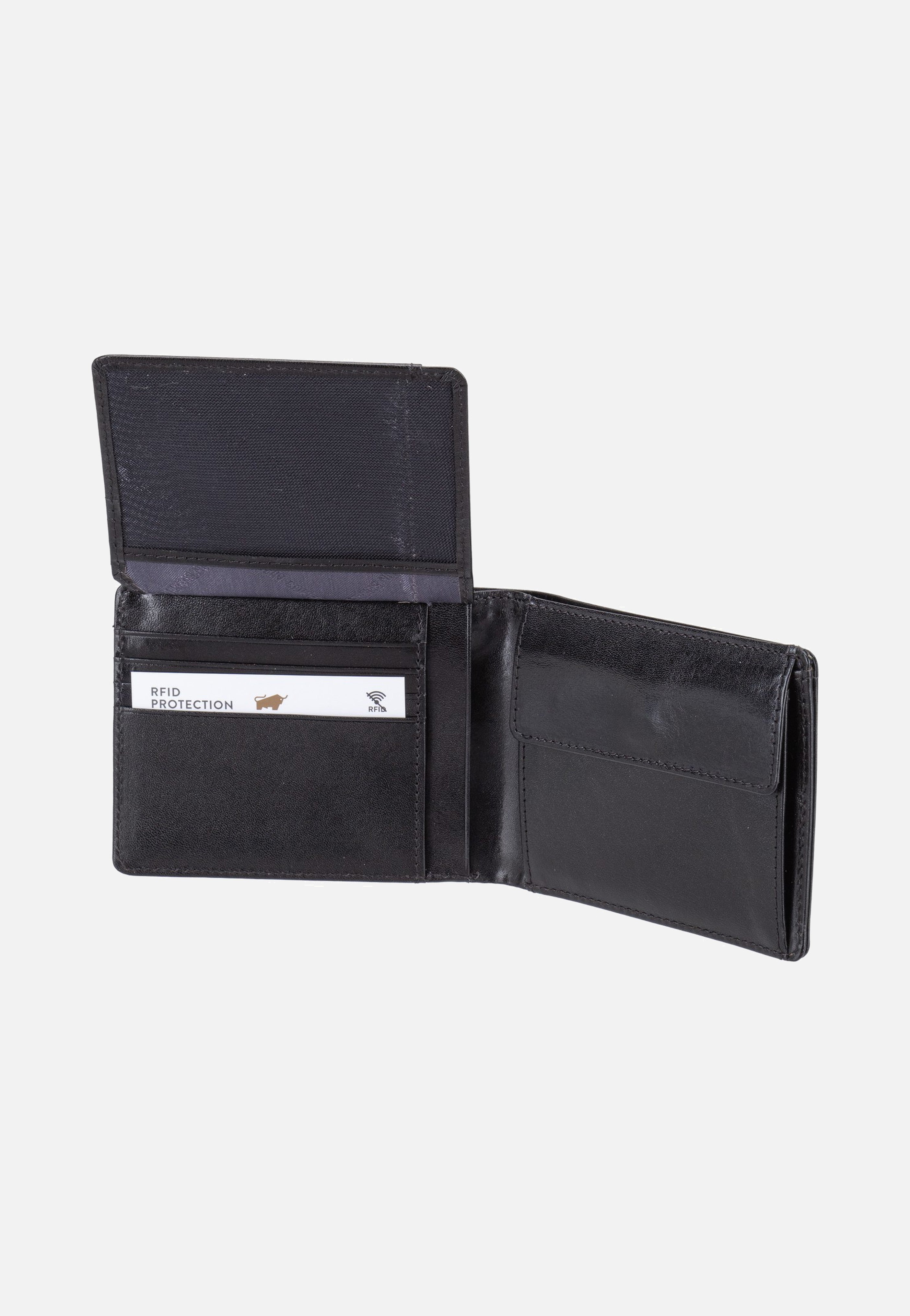 Braun Büffel Country RFID 8Cs Schwarz Portemonnaie