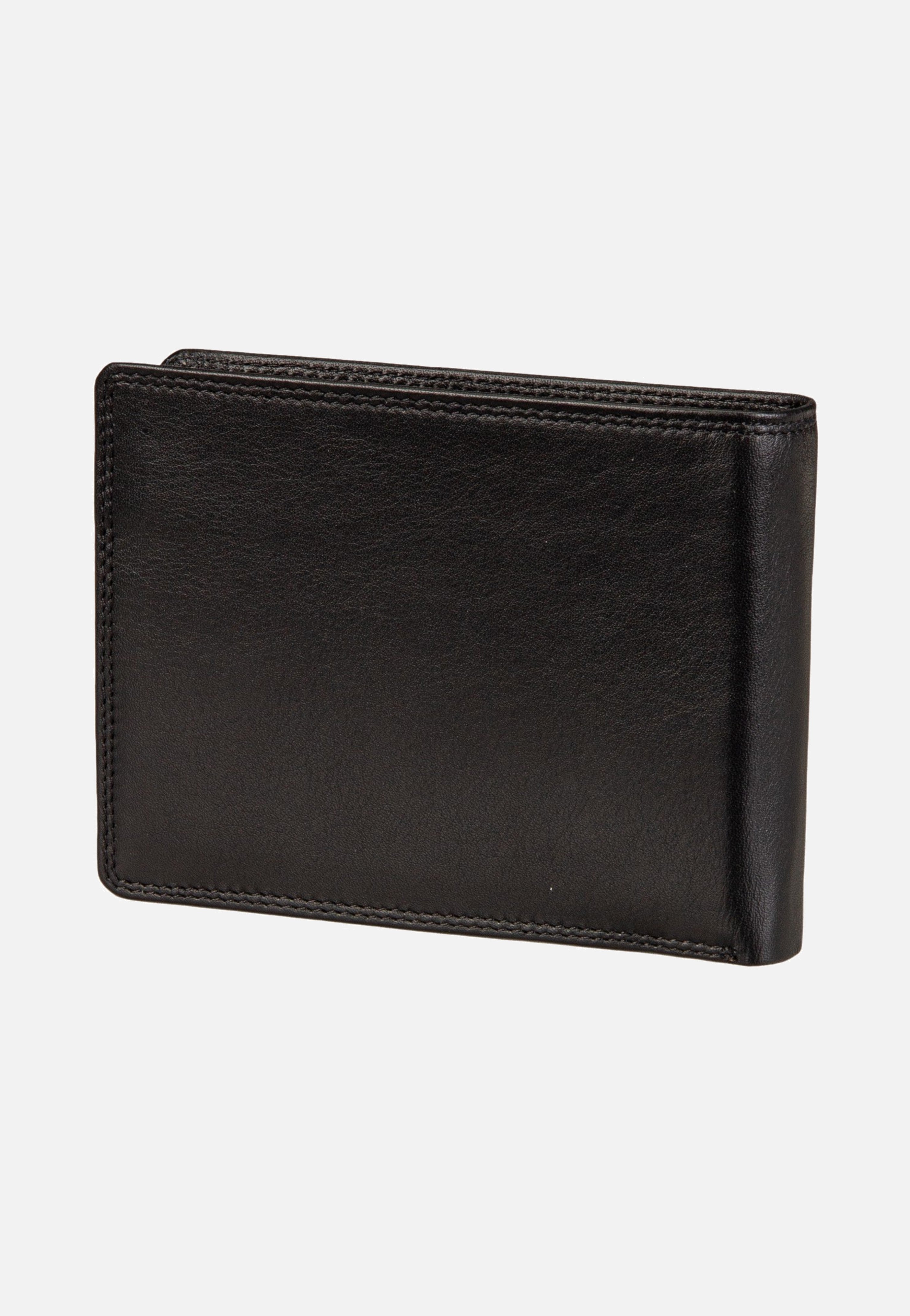 Braun Büffel Golf RFID Coin Wallet 8Cs Black Portemonnaie