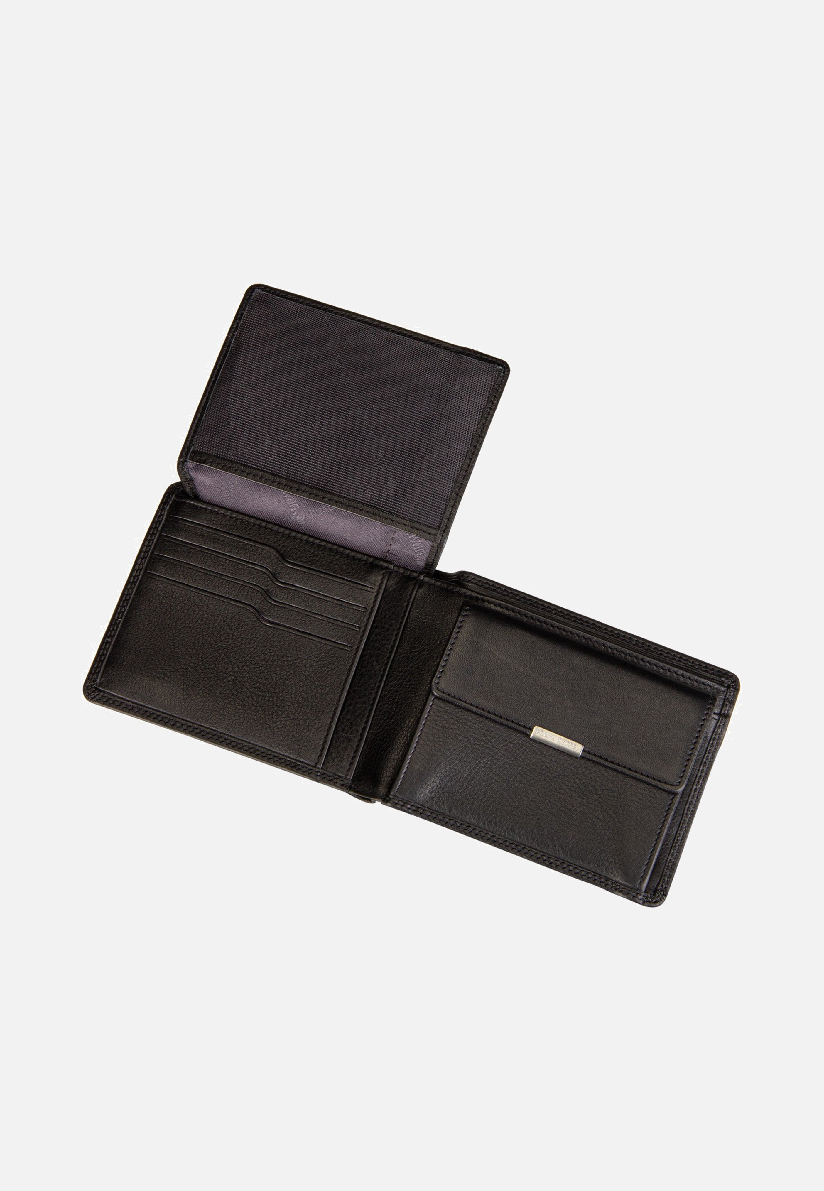 Braun Büffel Golf RFID Coin Wallet 8Cs Black Portemonnaie