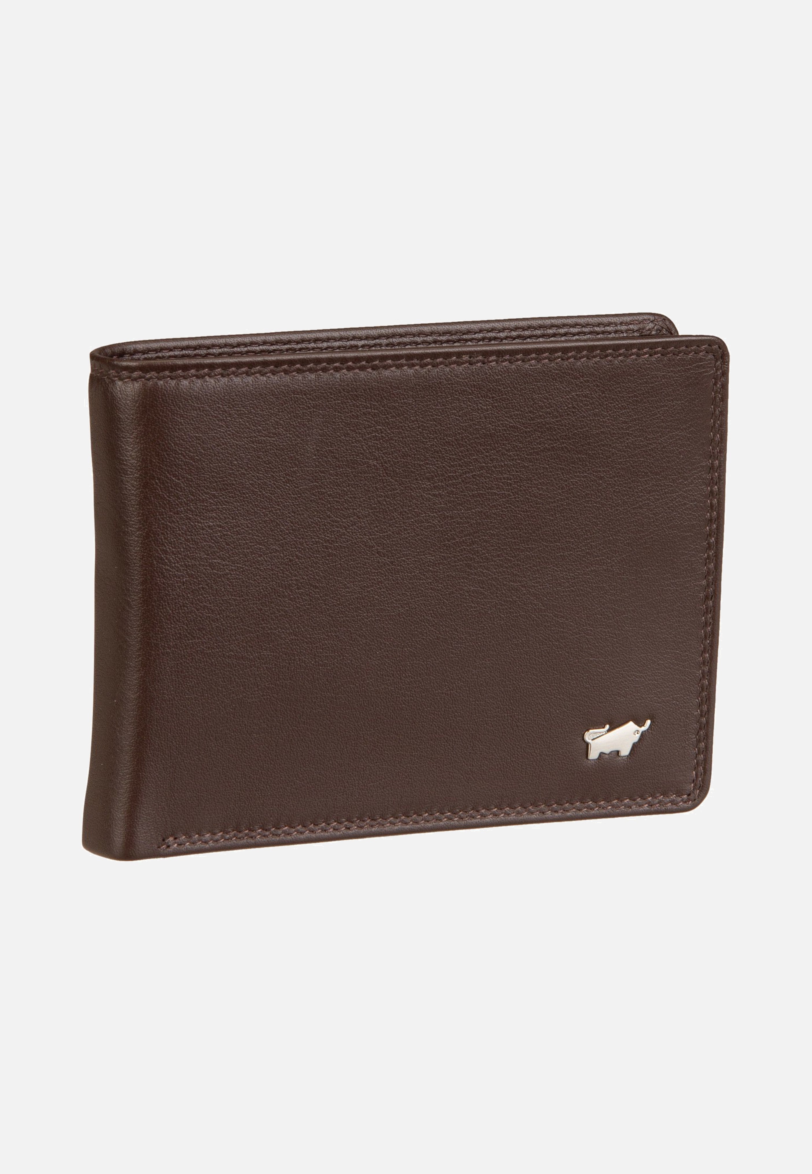Braun Büffel Golf RFID Coin Wallet 8Cs Braun Portemonnaie