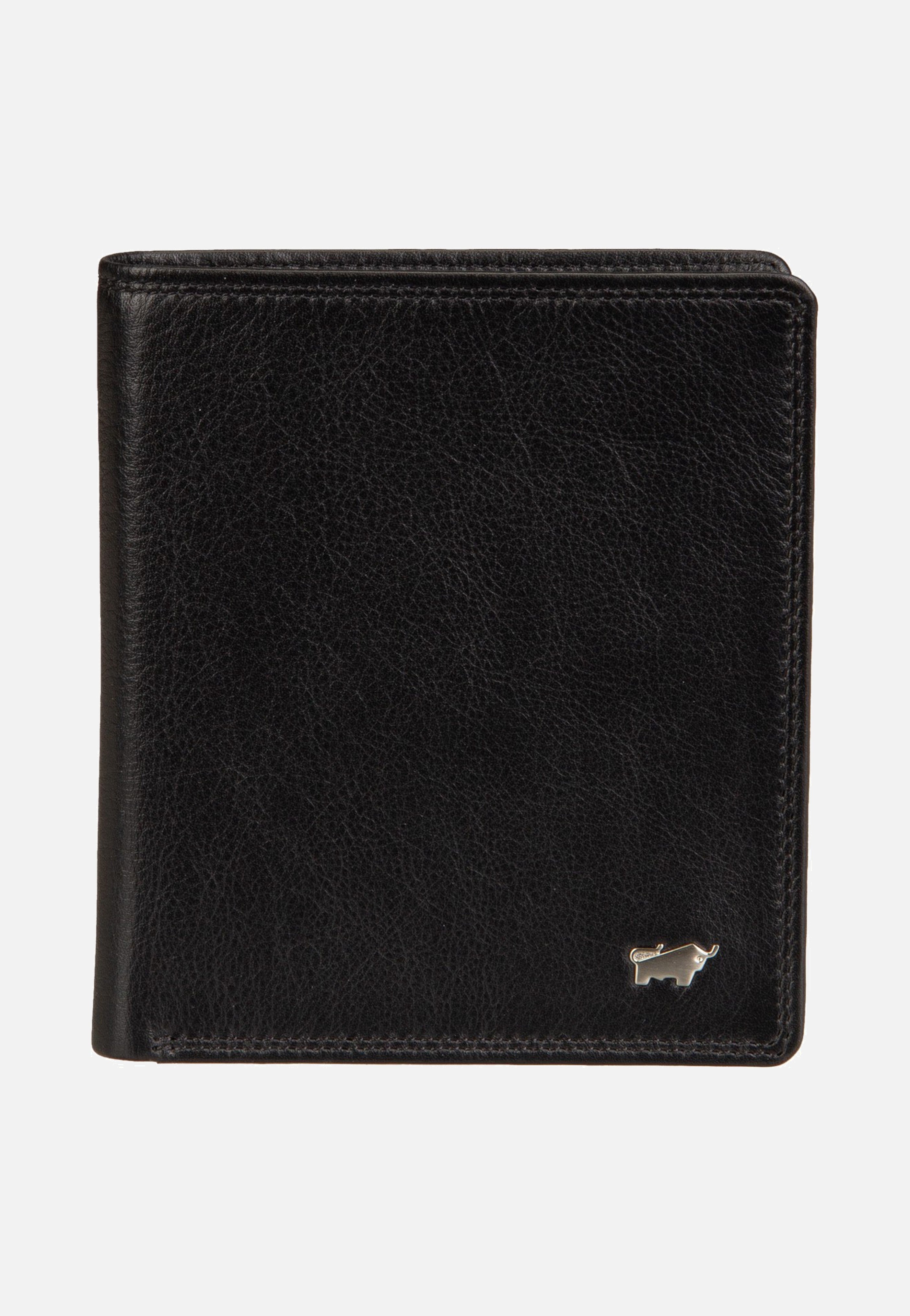 Braun Büffel Golf RFID Coin Wallet H 12Cs Black Portemonnaie