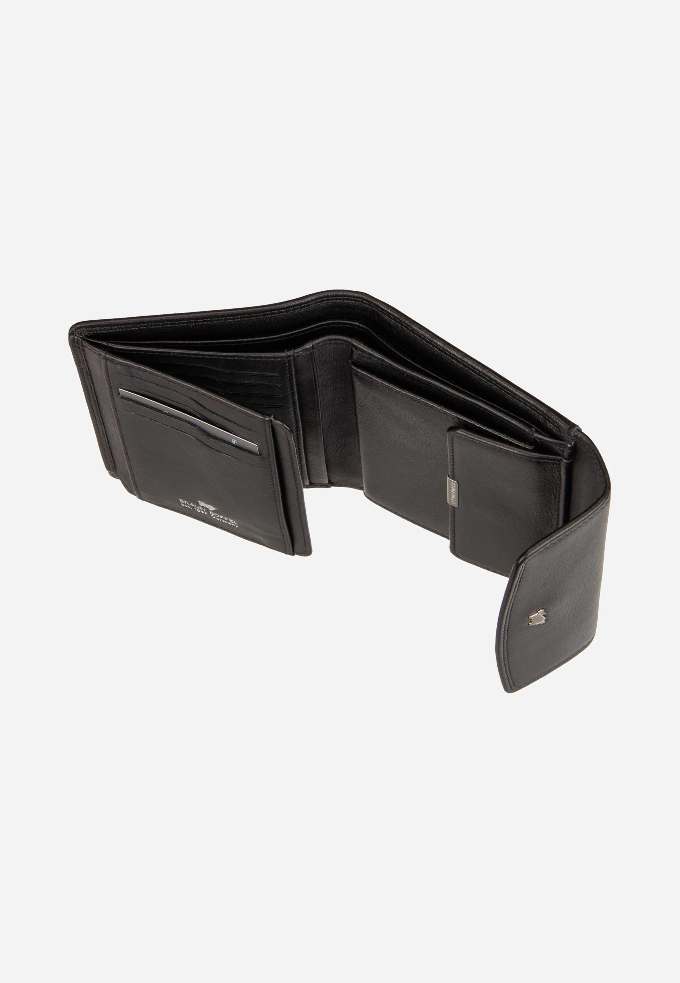 Braun Büffel Golf RFID Wallet M 8Cs Black Portemonnaie