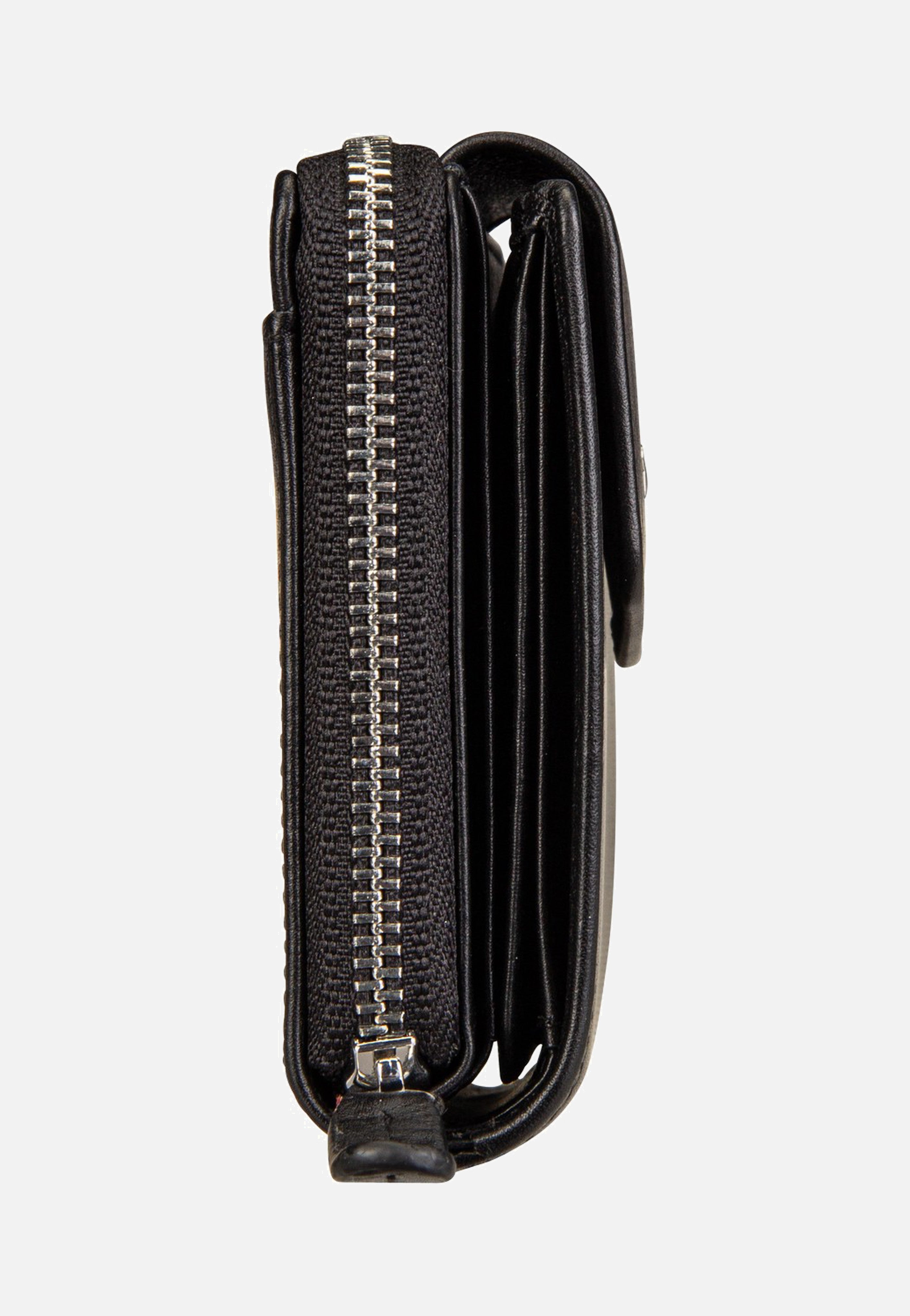 Braun Büffel Golf RFID Zip-Wallet M 12Cs Black Portemonnaie