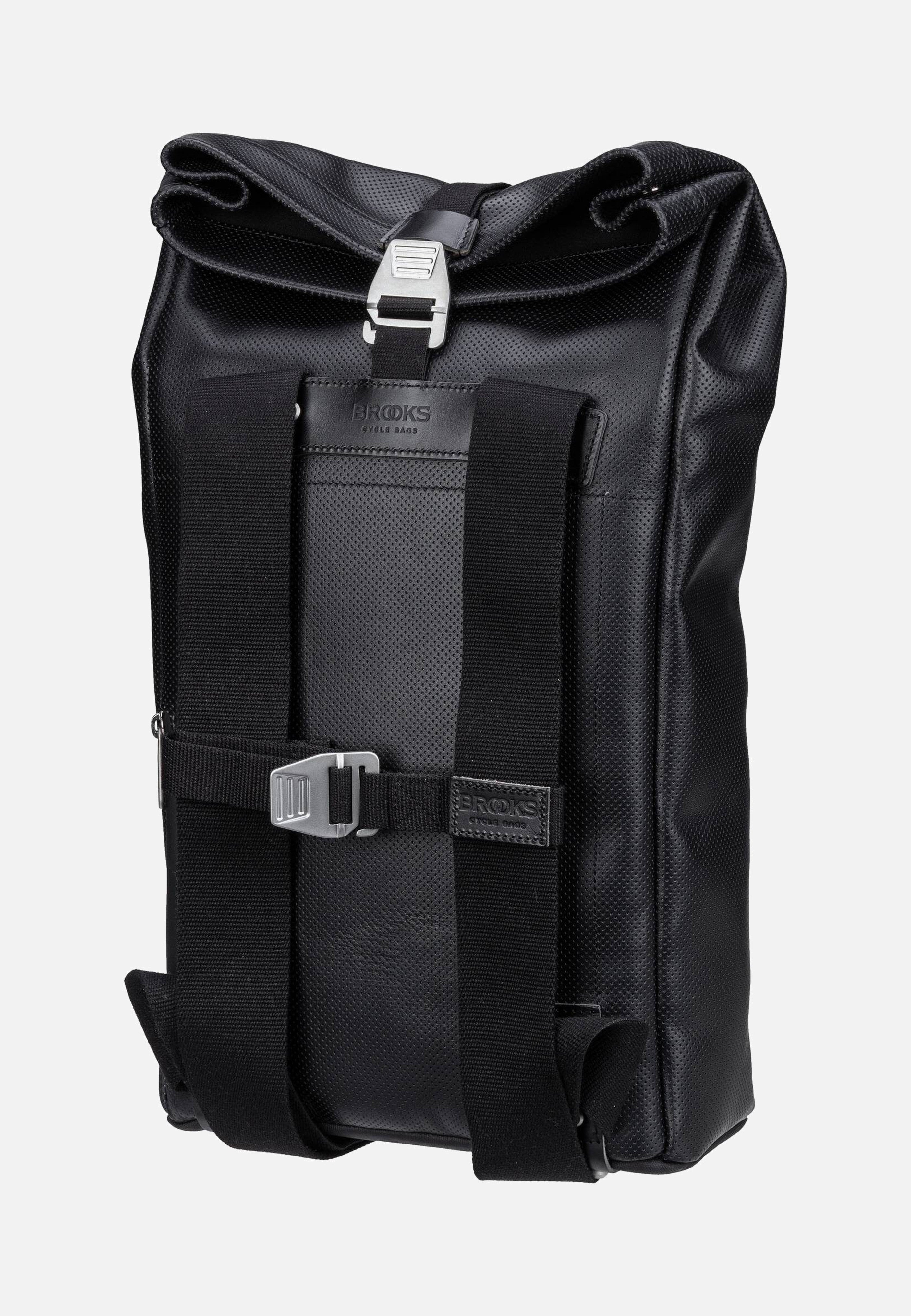 Brooks England - Pickwick Reflective Leather 12 L Black - Rolltop Backpack | Neutral-Image