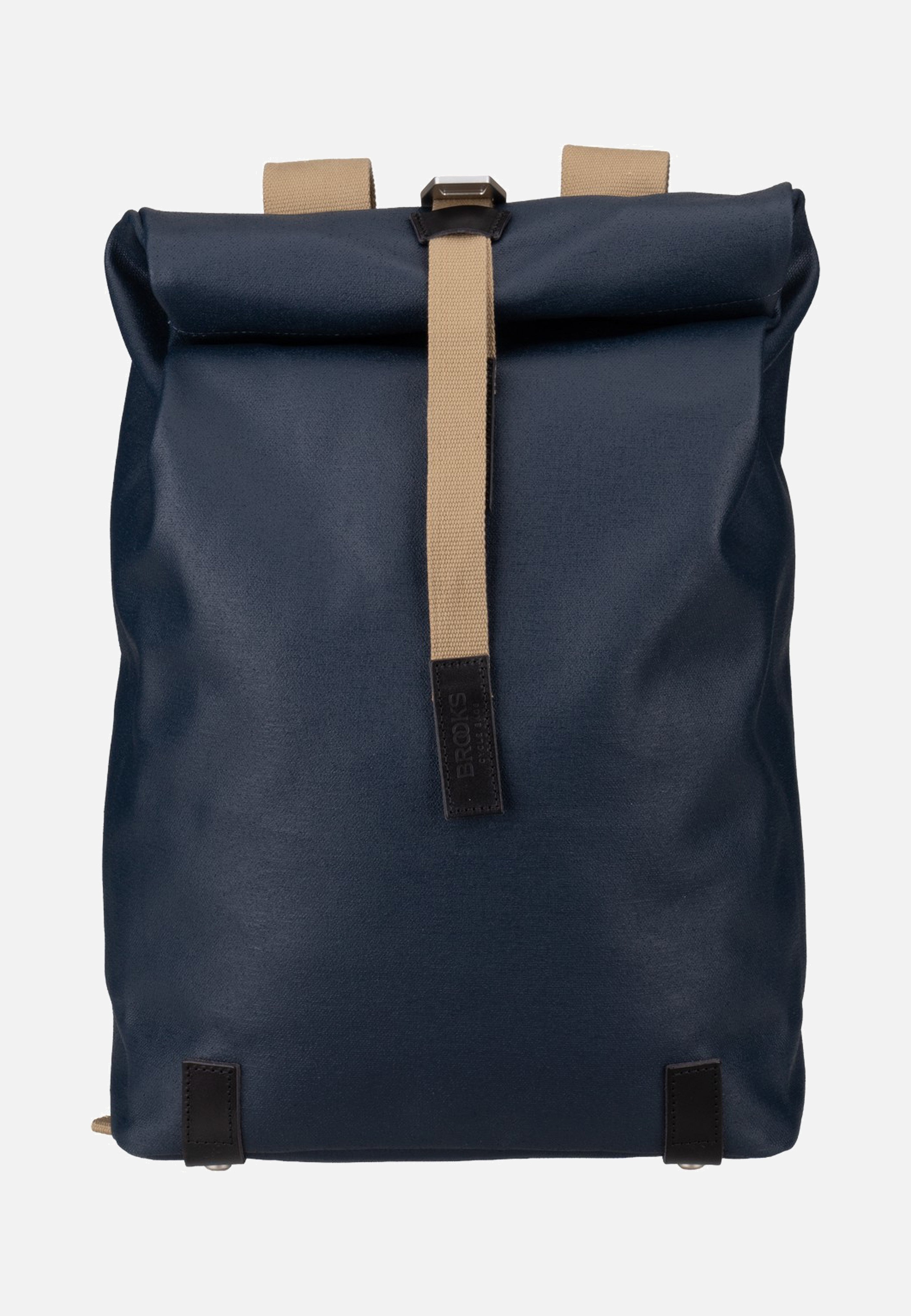 Brooks England - Pickwick Cotton Canvas 26 L Dark Blue - Rolltop Backpack | Neutral-Image