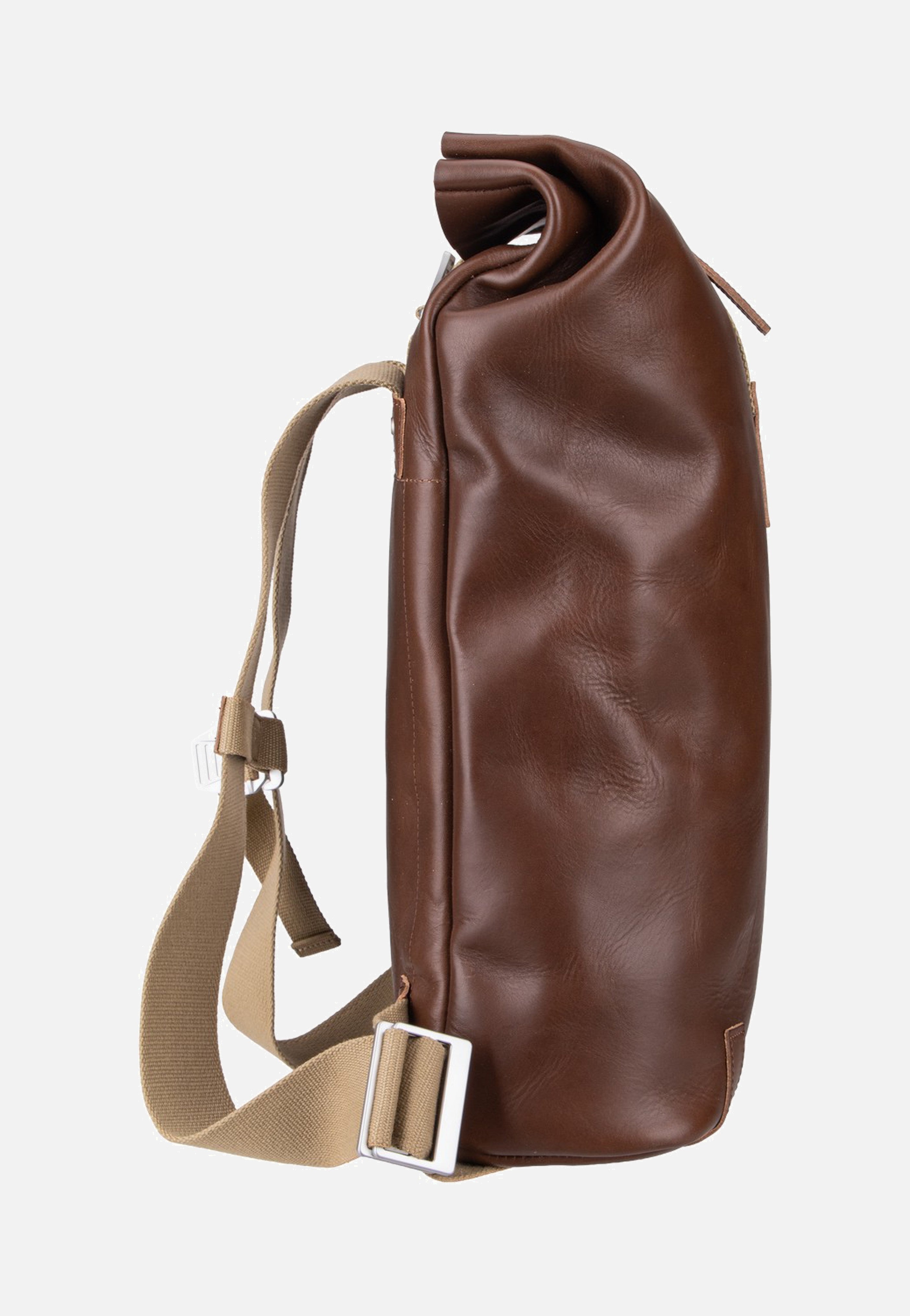 Brooks England - Pickwick Reflective Leather 12L Brown - Rolltop Backpack | Neutral-Image