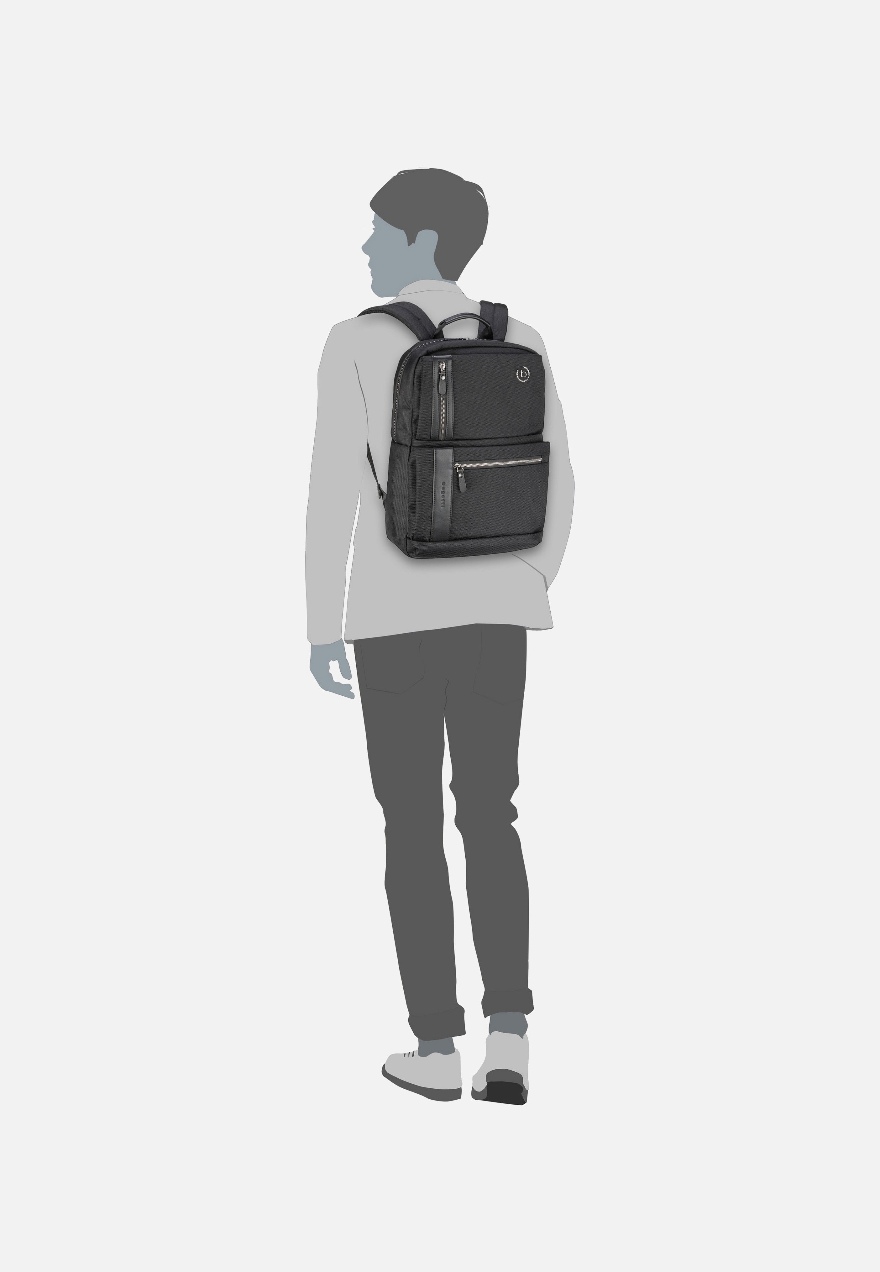 Bugatti - Nero Medium Schwarz - Backpack | Men-Image
