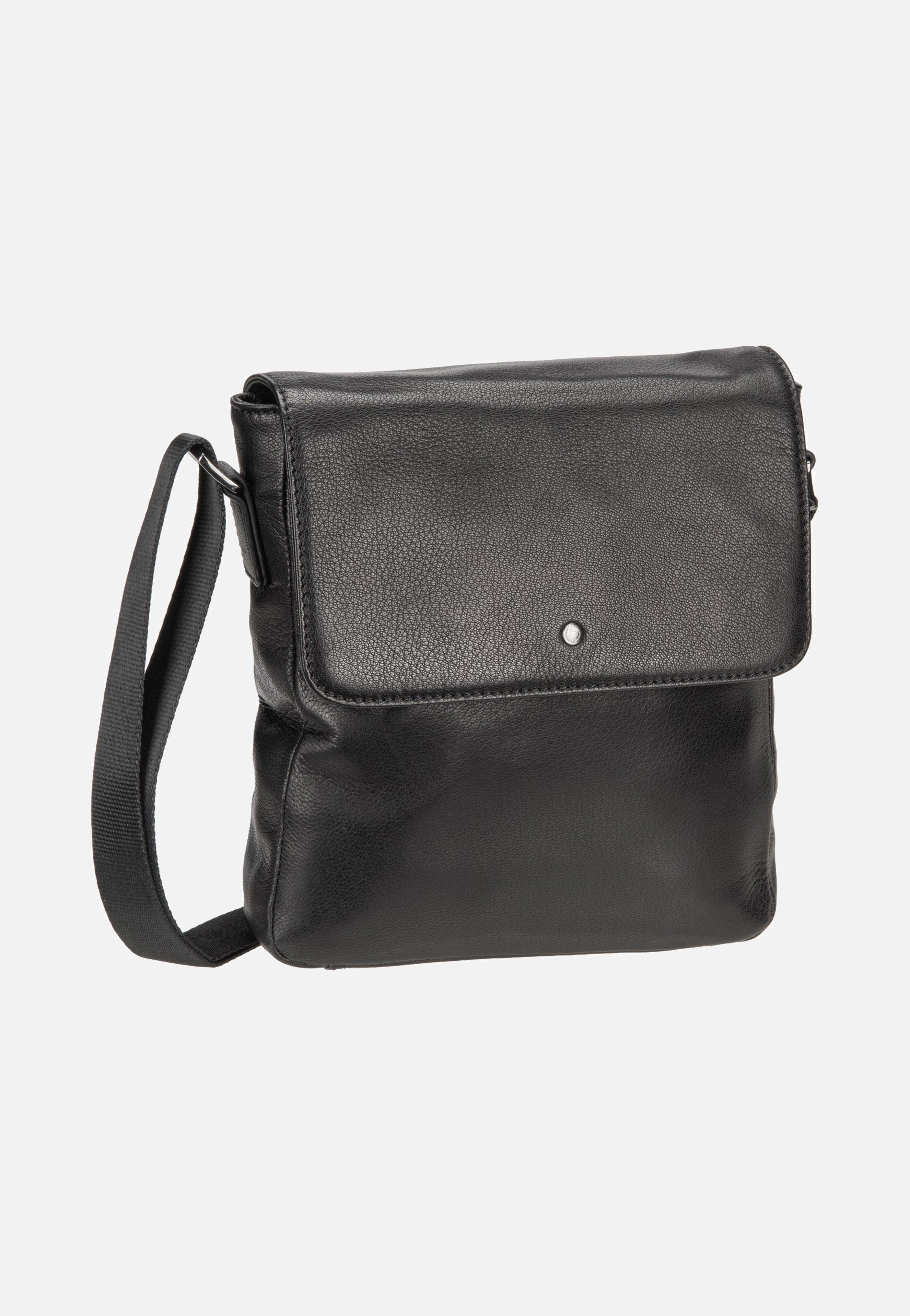 Bugatti Black Magic Shoulder Bag With Flap Black Schultertasche