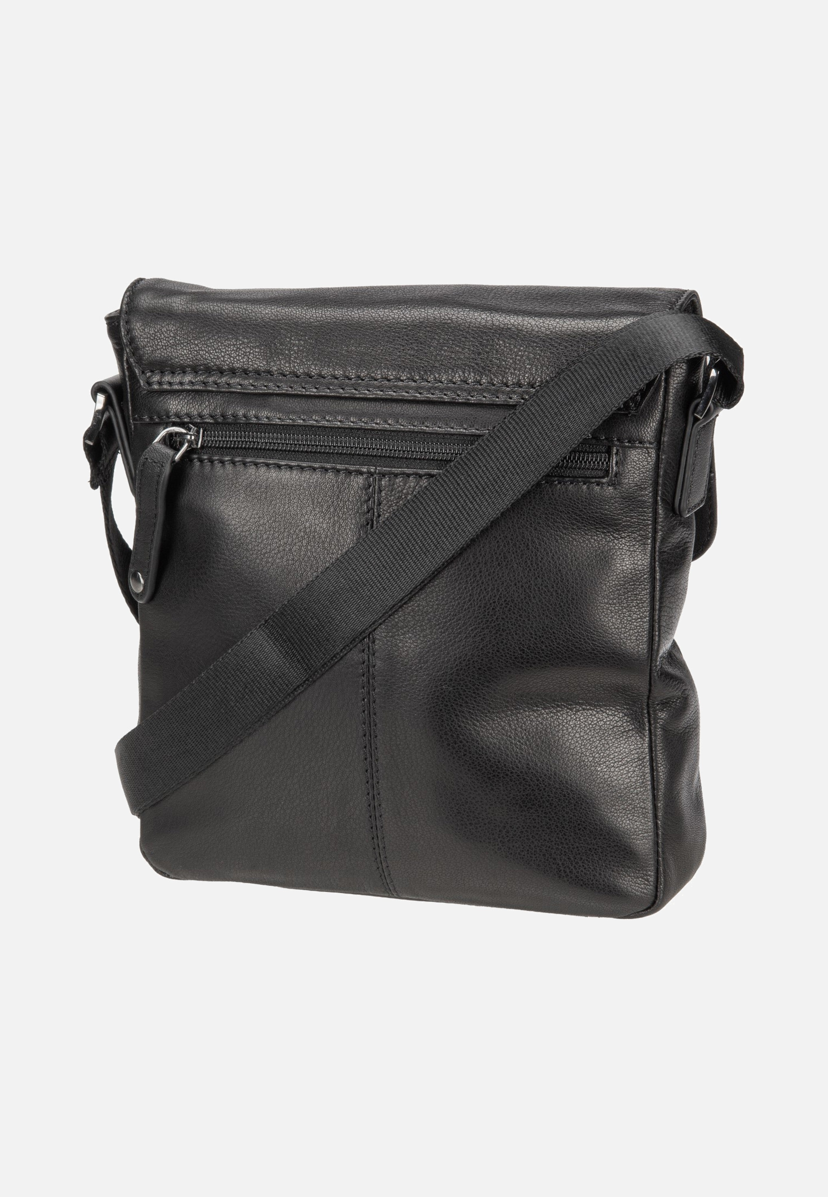 Bugatti - Black Magic Shoulder Bag With Flap Black - Shoulder Bag | Men-Image